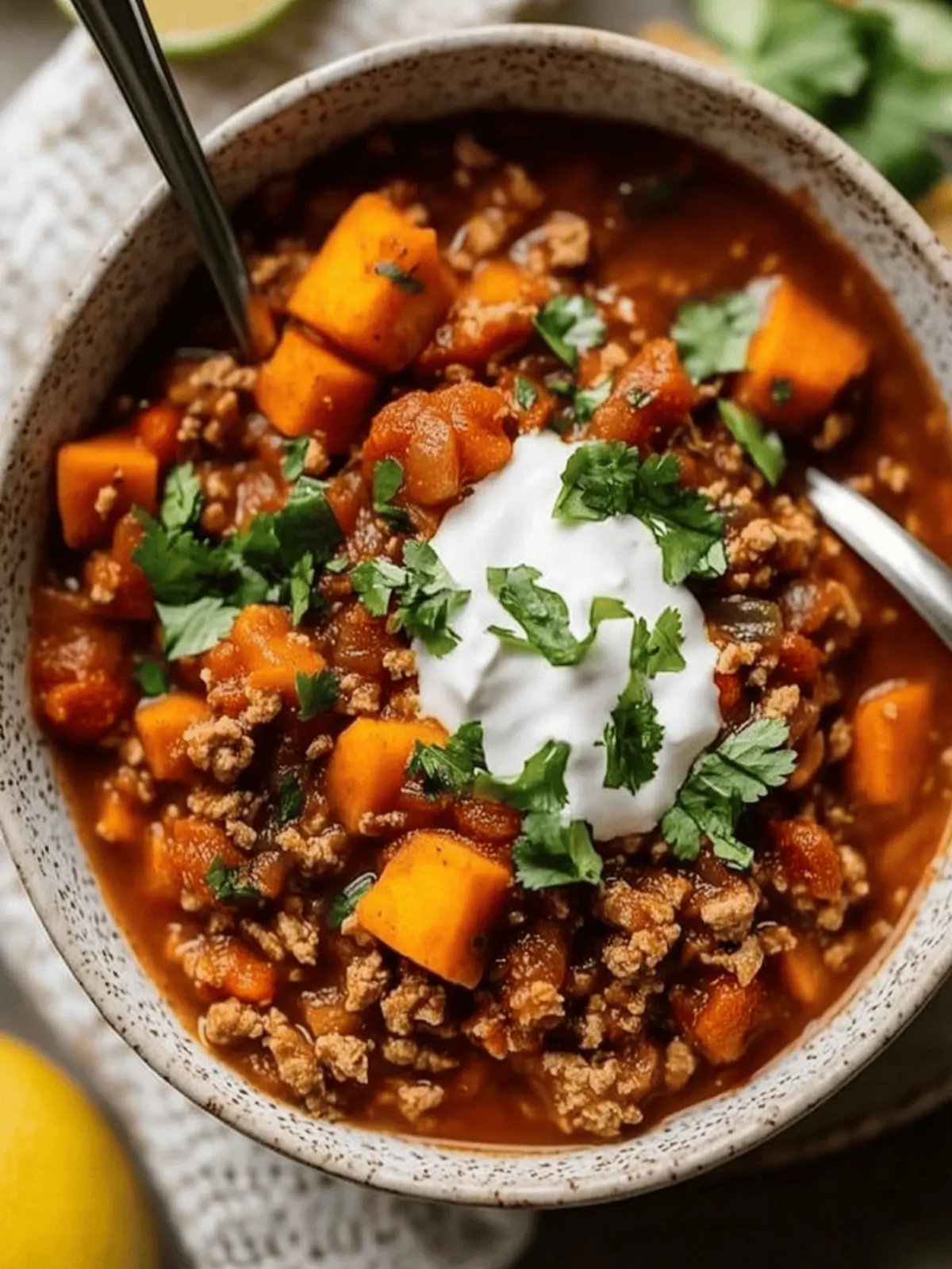 No Bean Turkey and Sweet Potato Chili