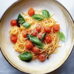 Cherry tomato and basil pasta