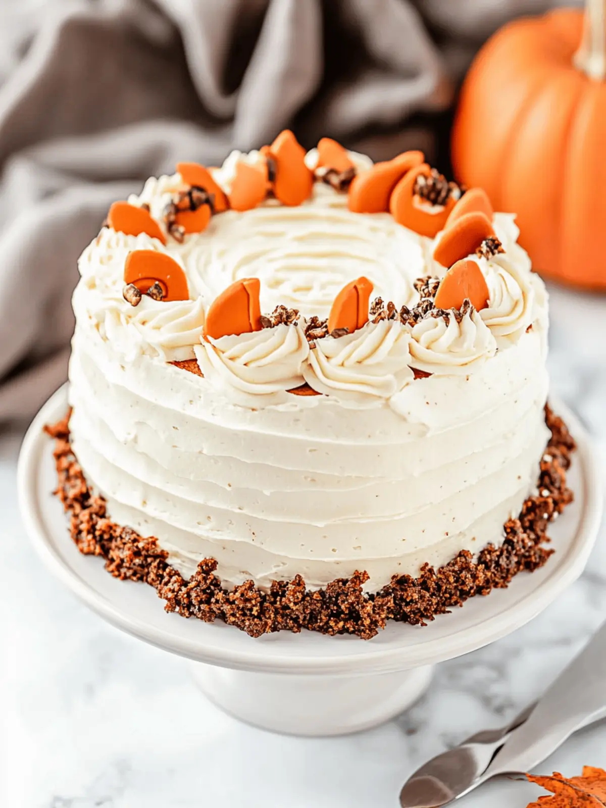 Pumpkin Cake with Cream Cheese Frosting
