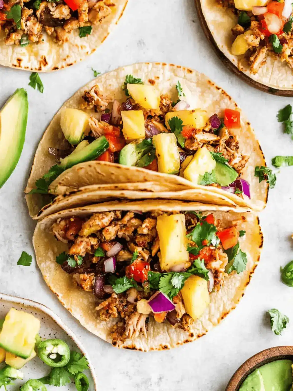 Pineapple Turkey Tacos