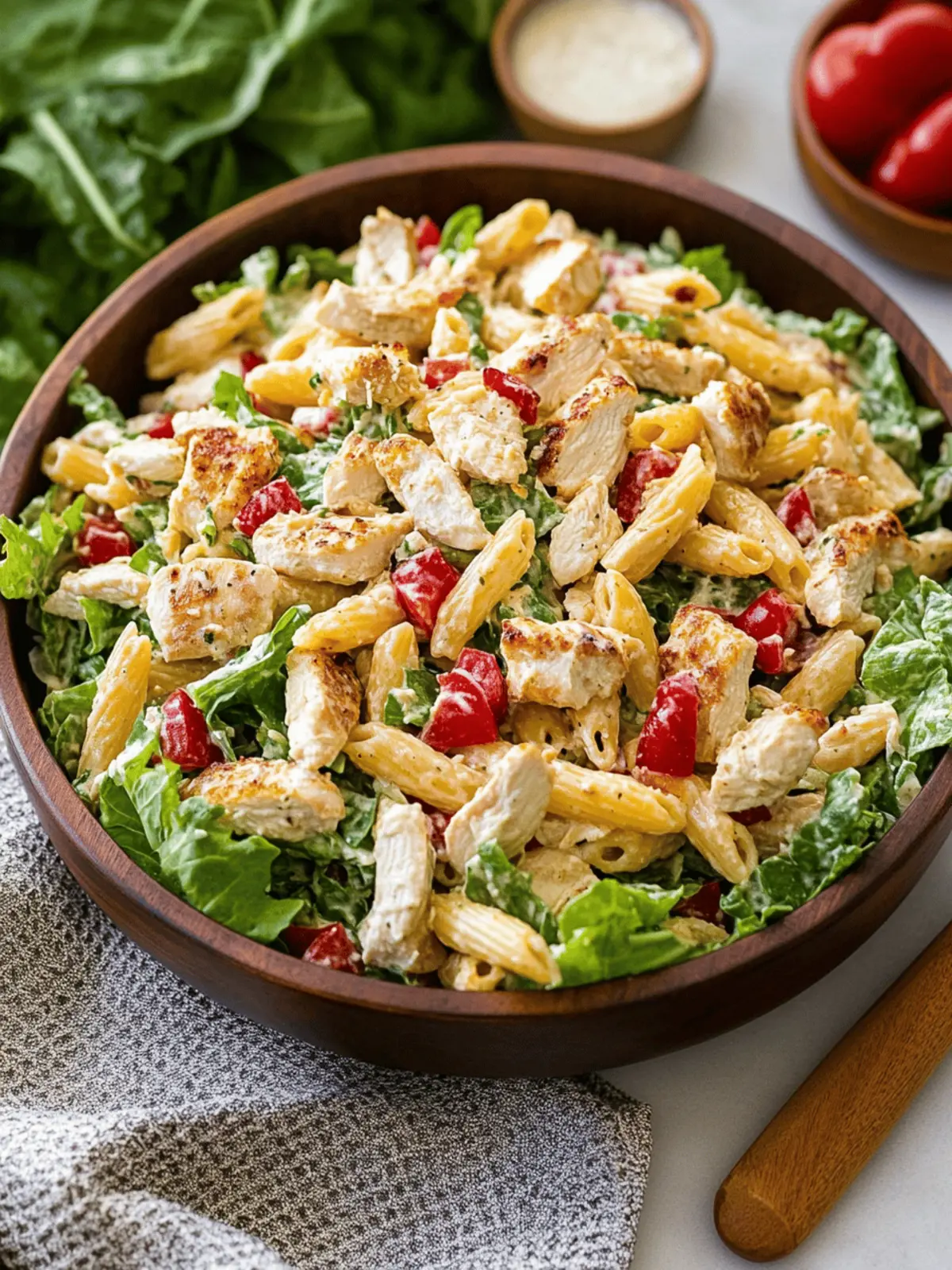Chicken Caesar Pasta Salad