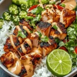 Sweet Chili Chicken Bowl with Coconut Lime Drizzle
