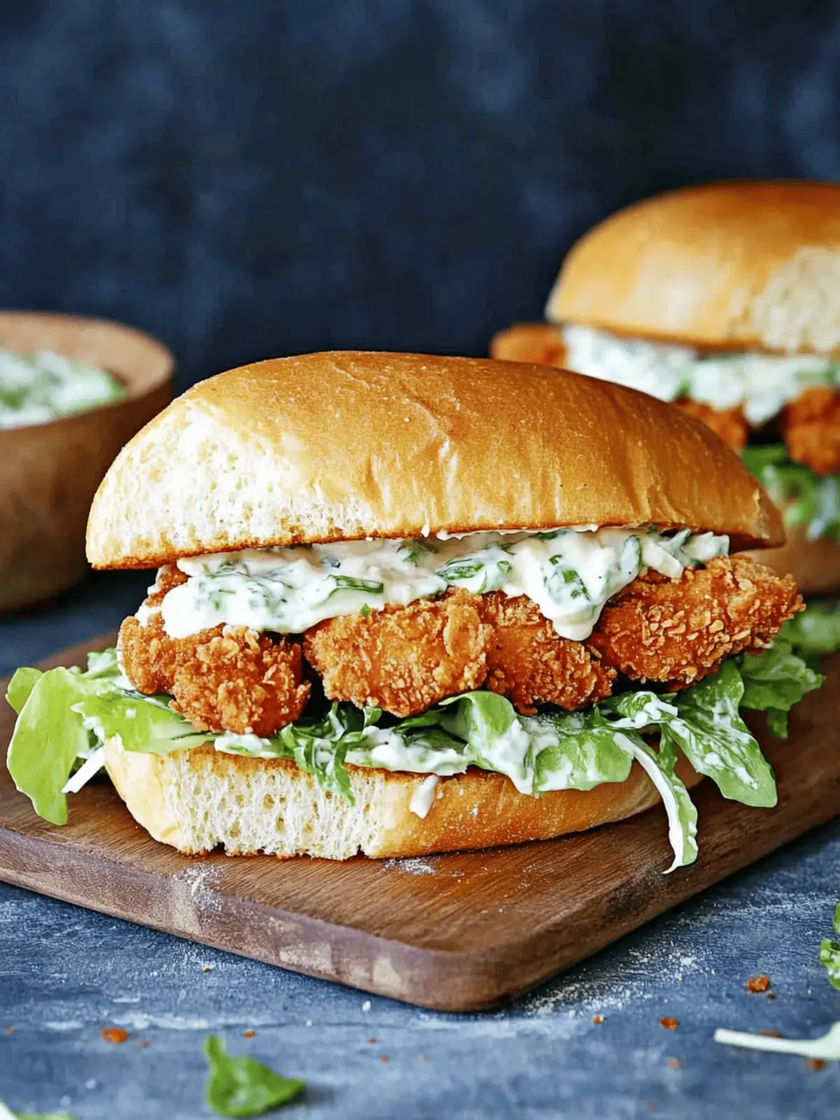 Crispy Chicken Caesar Sandwich