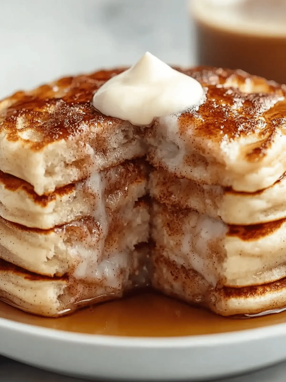 Cinnamon Roll Pancakes Recipe