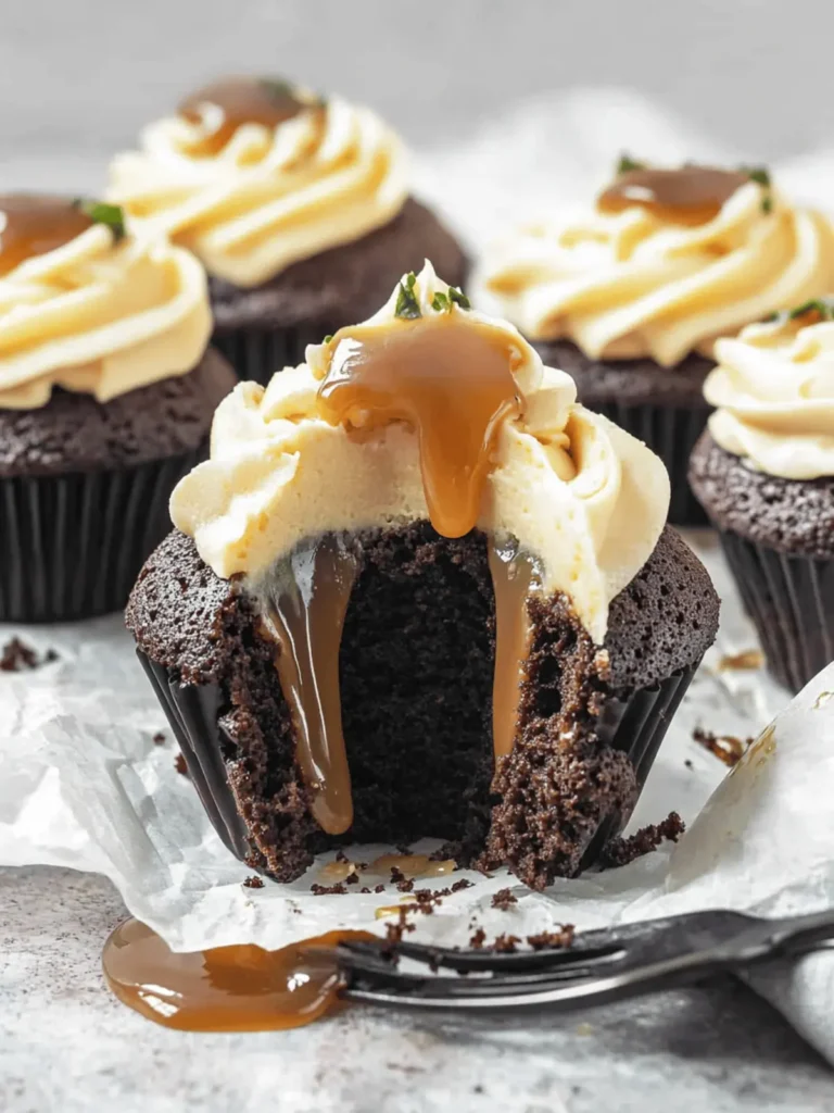 Chocolate Caramel Cupcakes