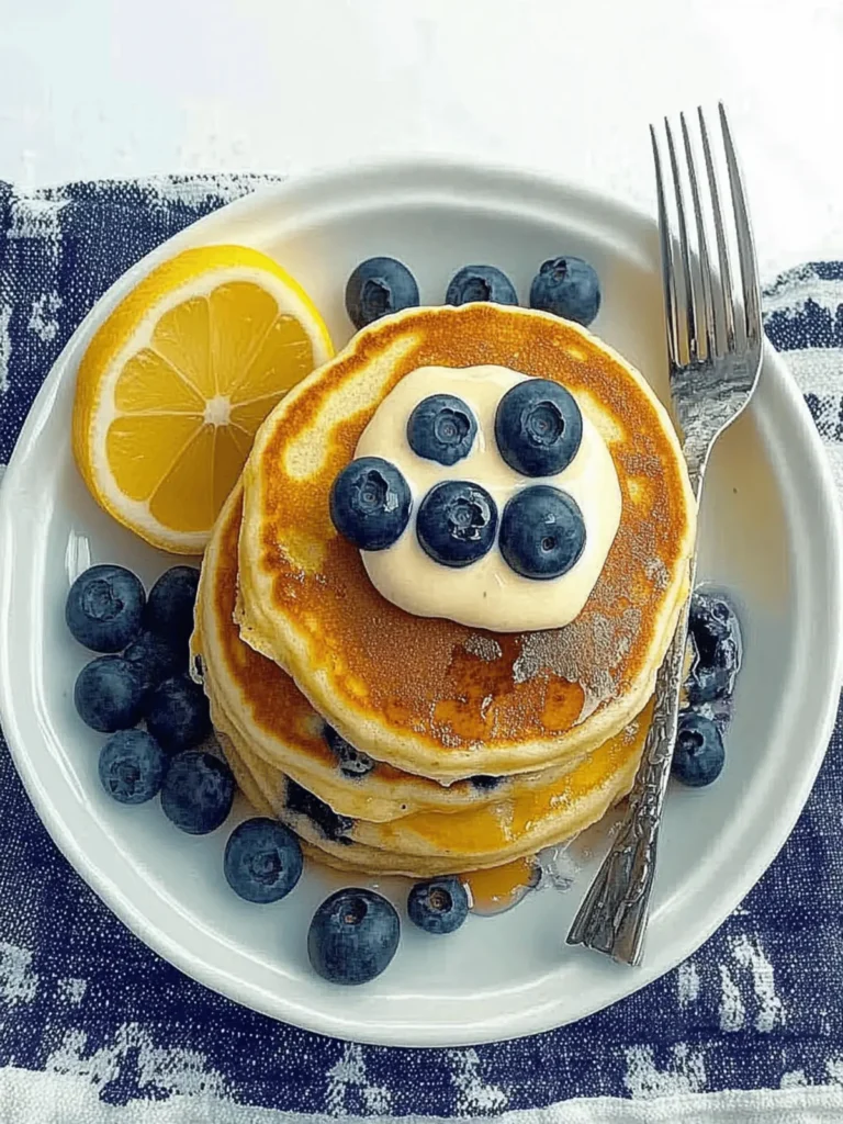 Lemon Blueberry Pancakes