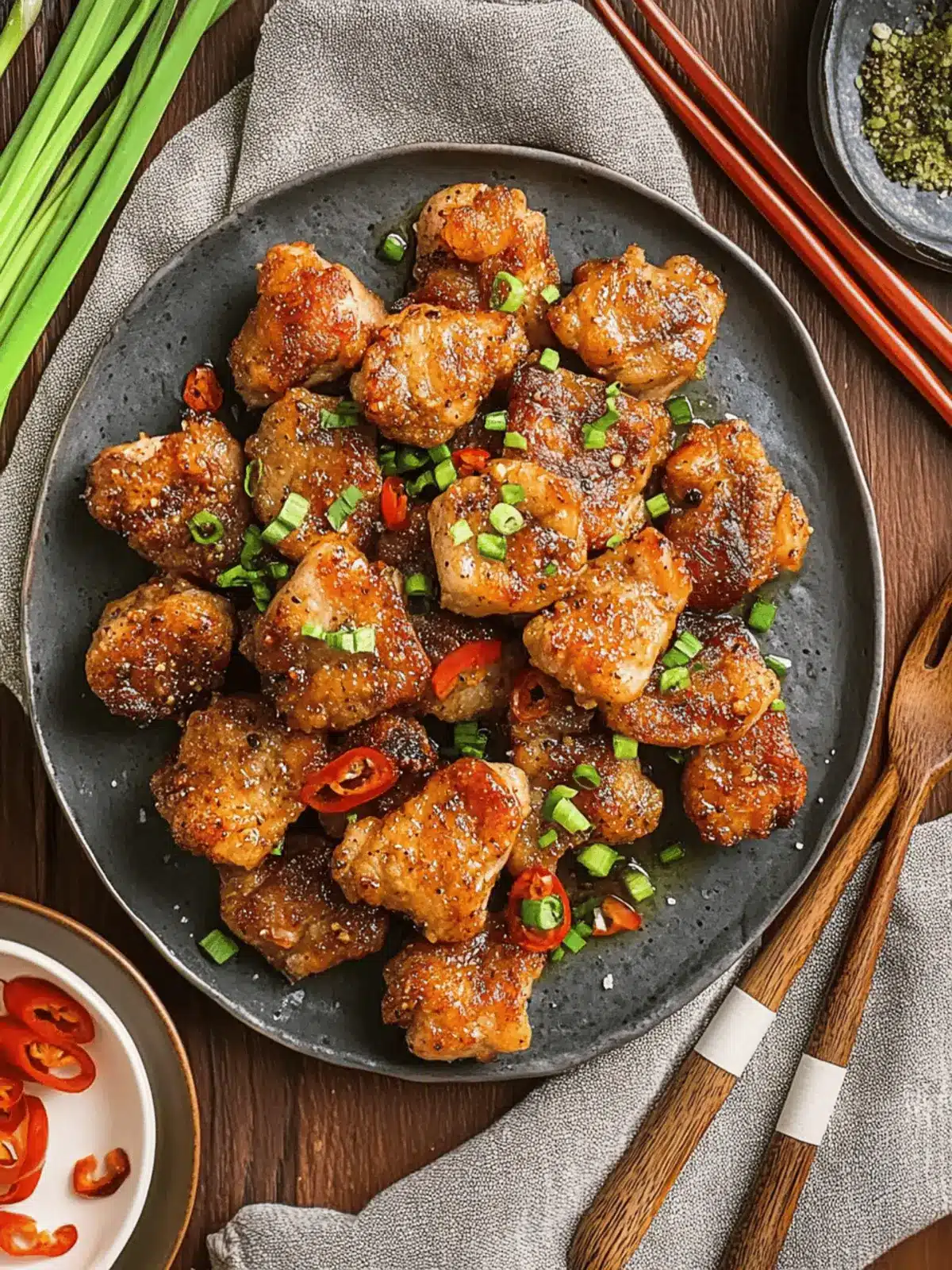 Salt & Pepper Pork Chop Bites