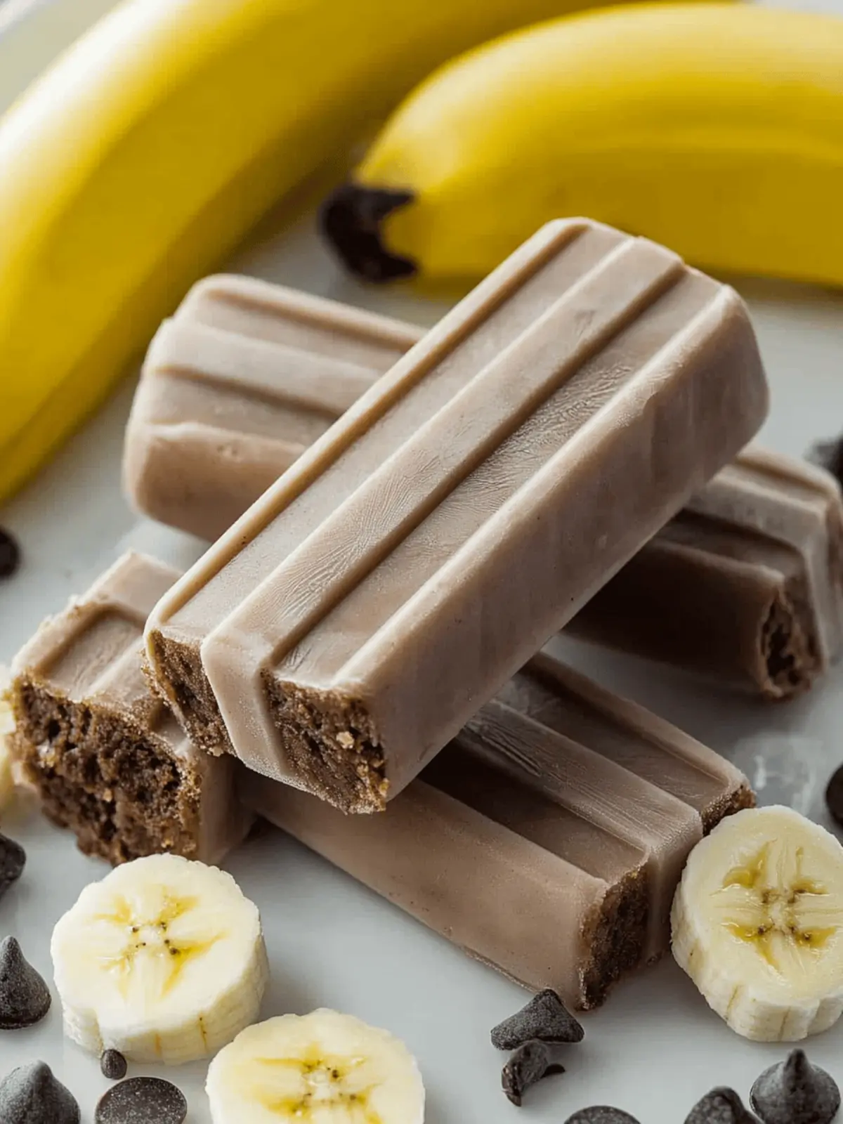 Banana Fudge Popsicles