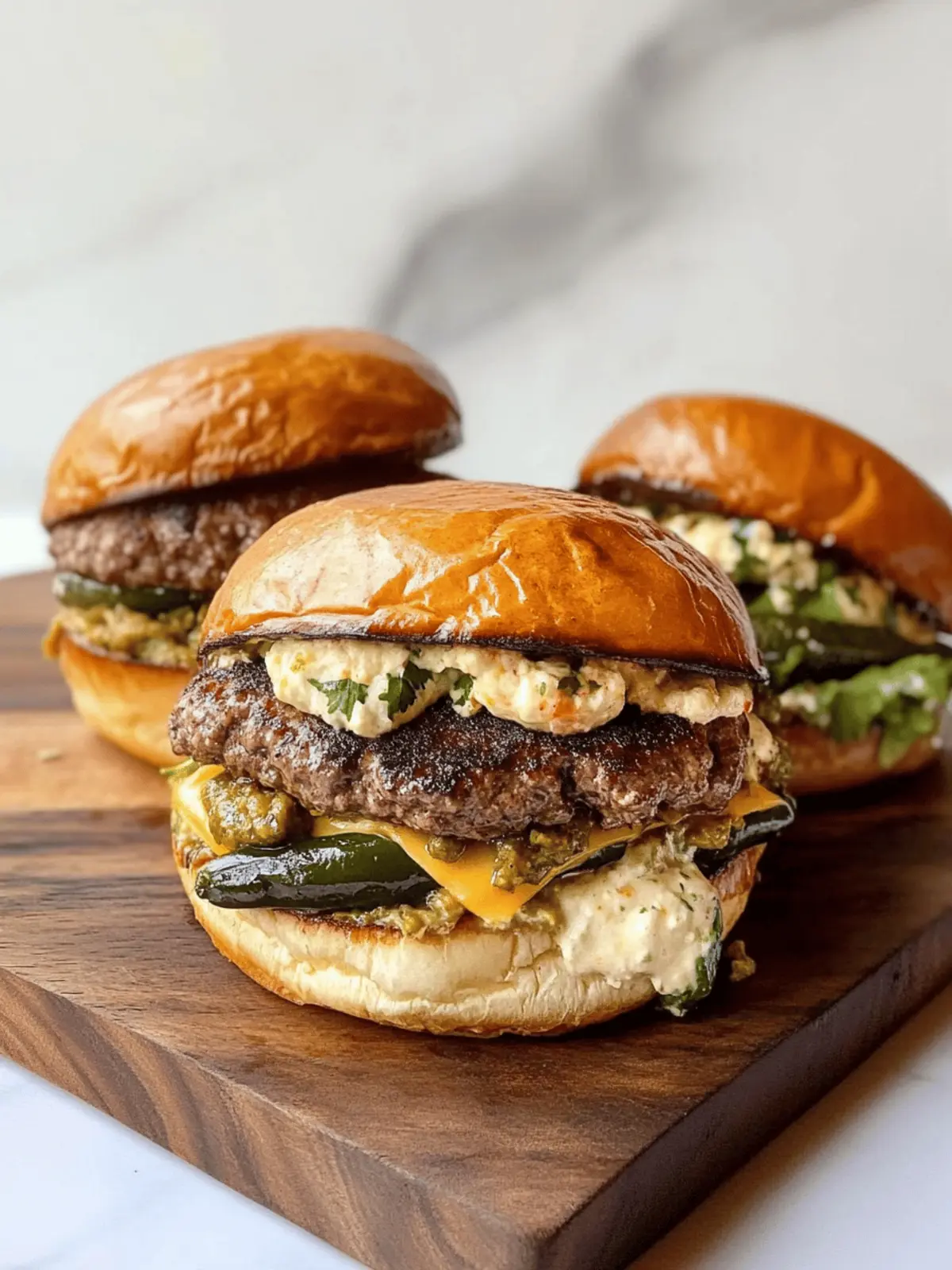 Poblano Popper Burger Recipe