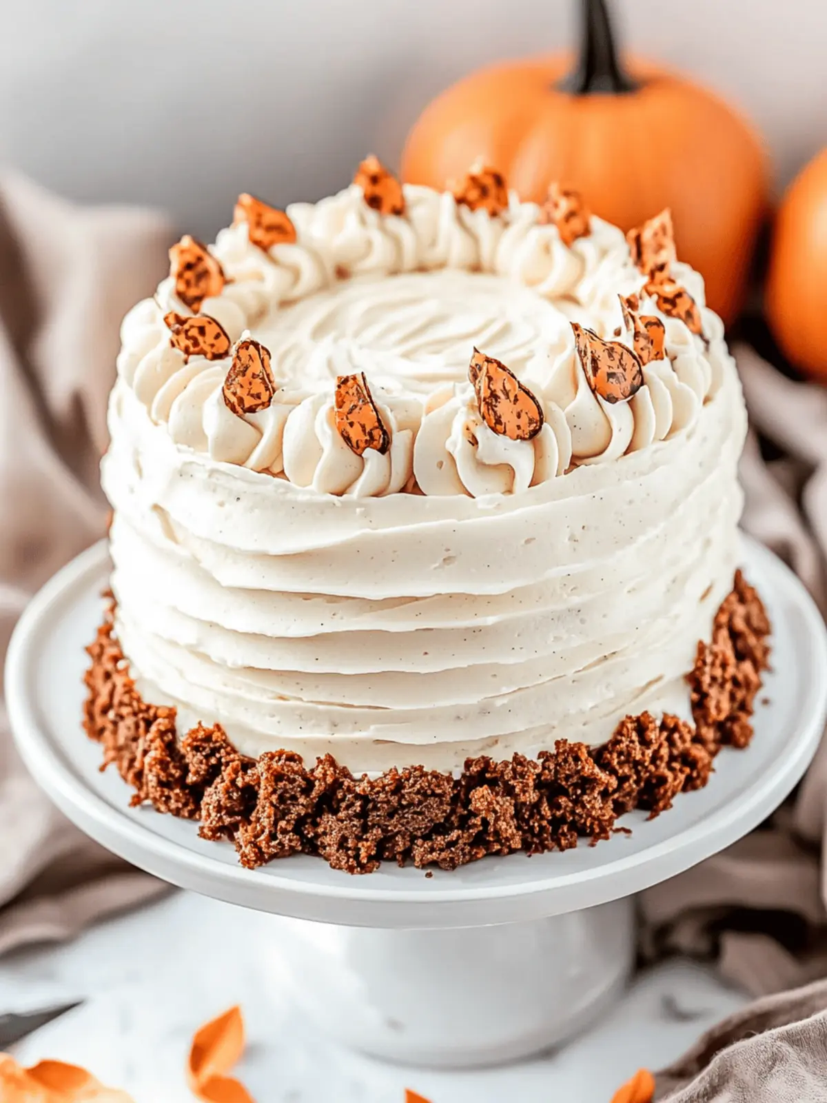 Pumpkin Cake with Cream Cheese Frosting