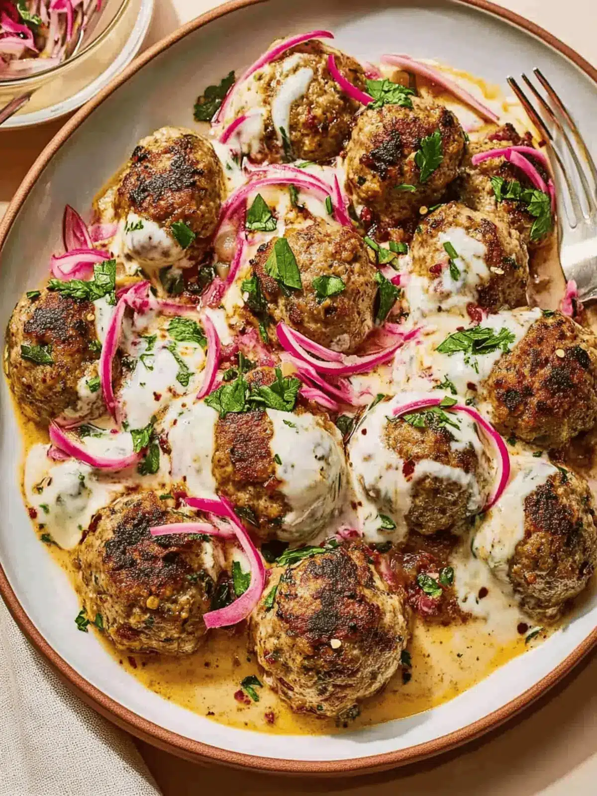 Turkish Meatballs in Yogurt Sauce