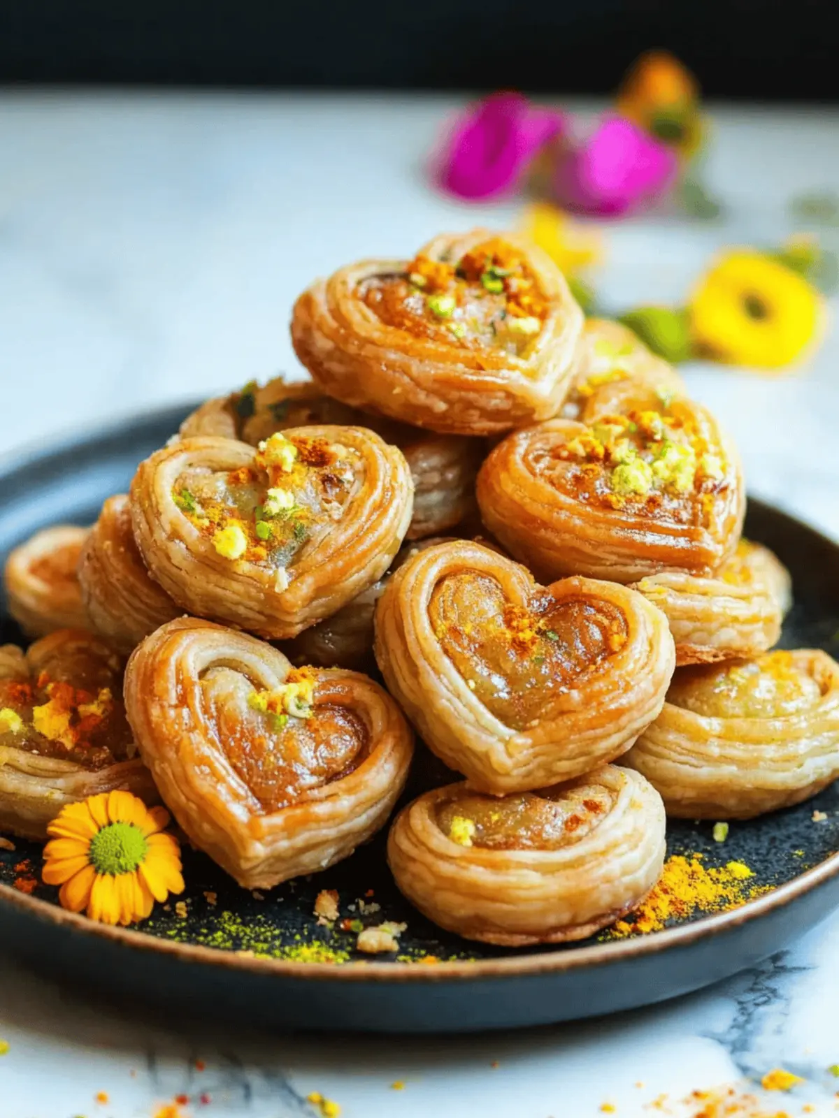 Gujiya Hearts (Flaky, Fun, and Full of Flavor!) for Diwali Celebration