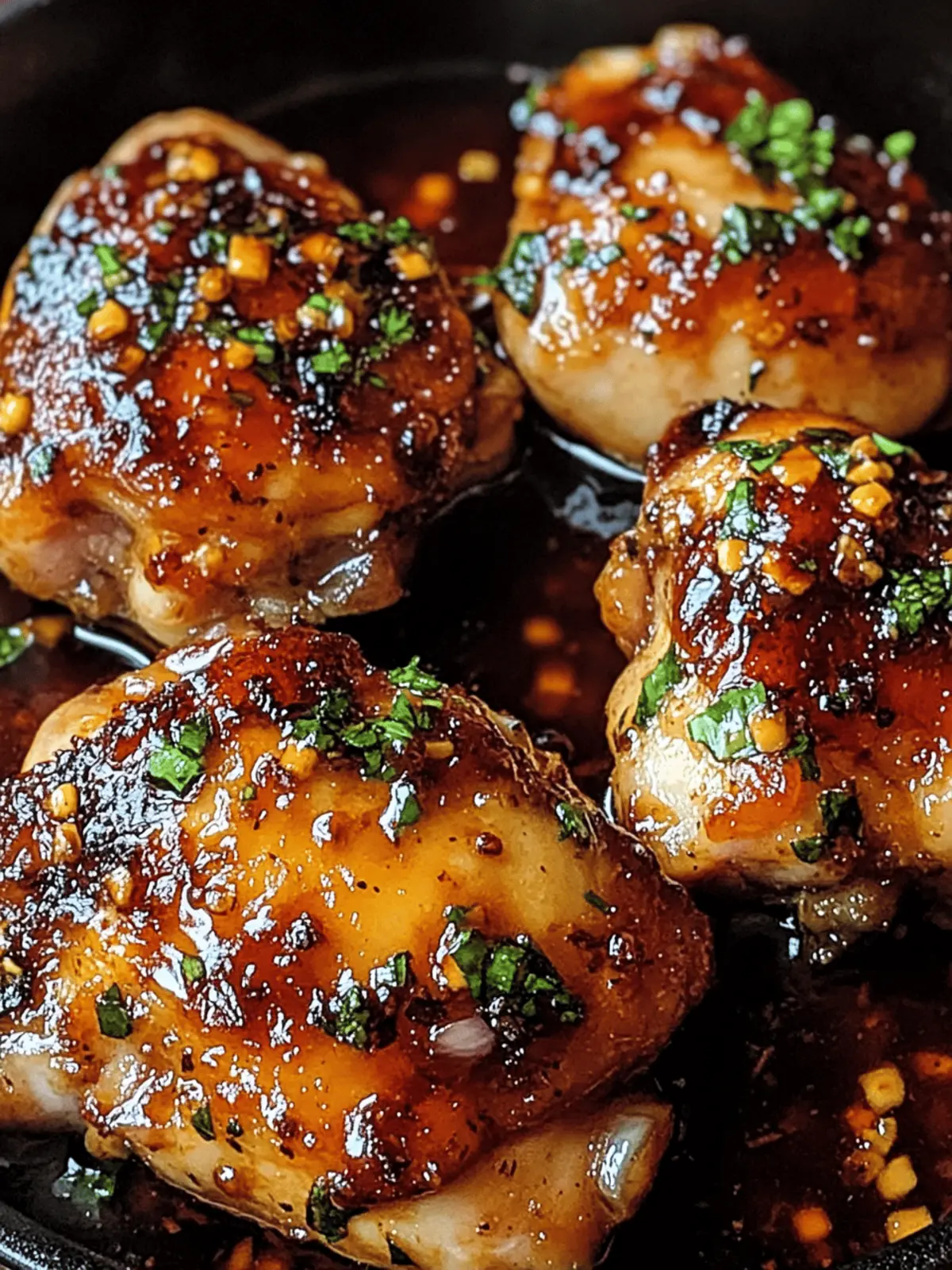 Honey Garlic Chicken Thighs