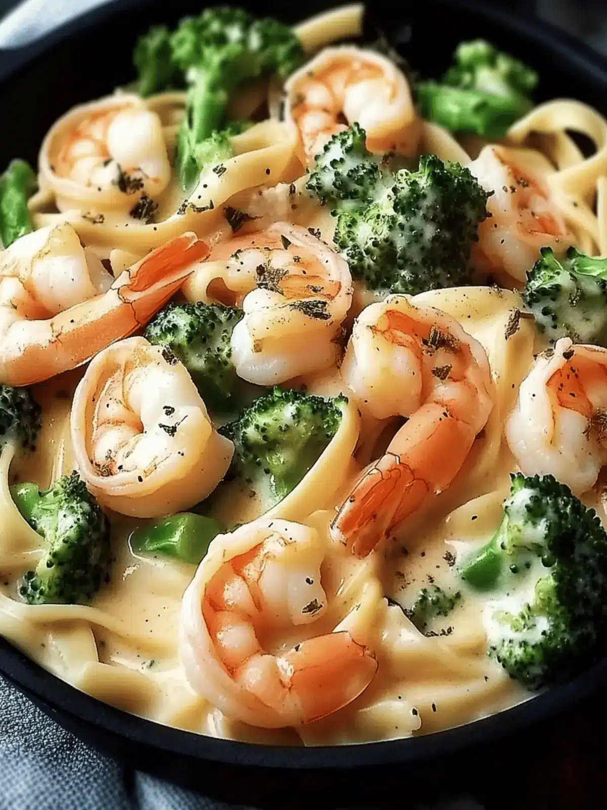 Shrimp Broccoli Alfredo Recipe