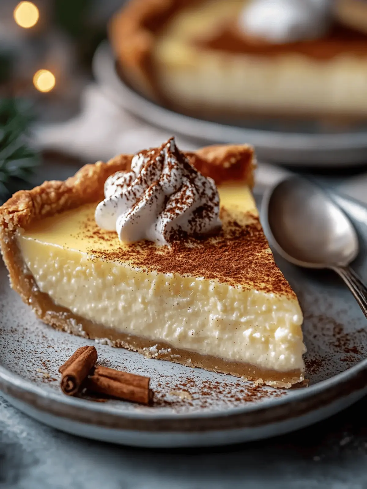 Perfect Your Christmas Eve Cinnamon-vanilla Creamy Custard Pie