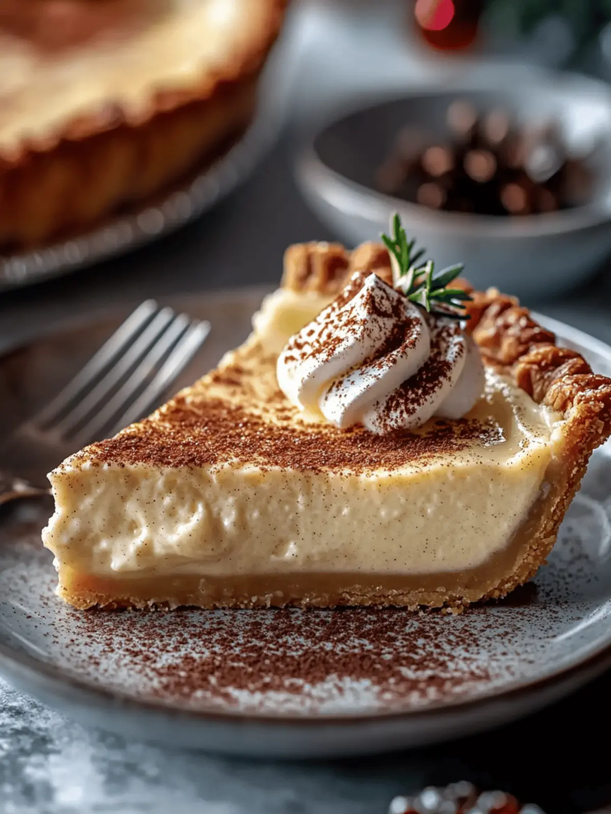 Perfect Your Christmas Eve Cinnamon-vanilla Creamy Custard Pie