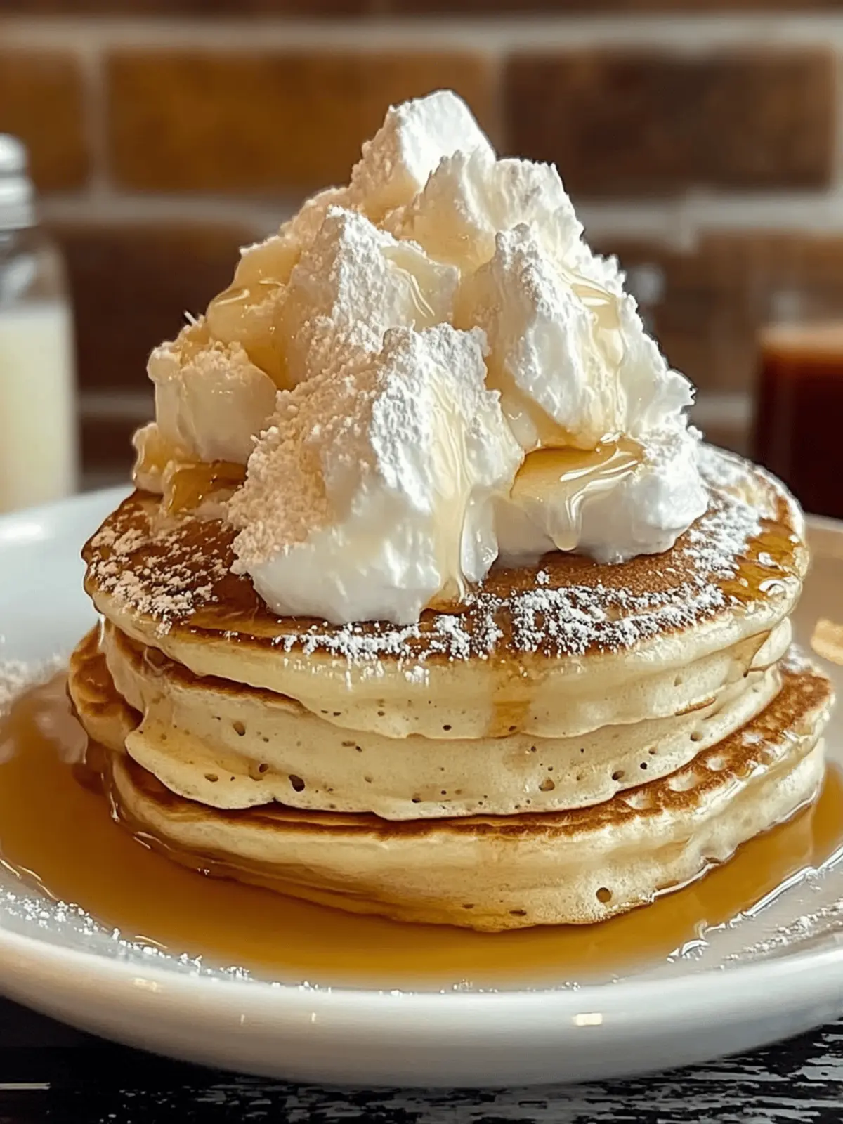 Sweet Coconut Cream Pancakes
