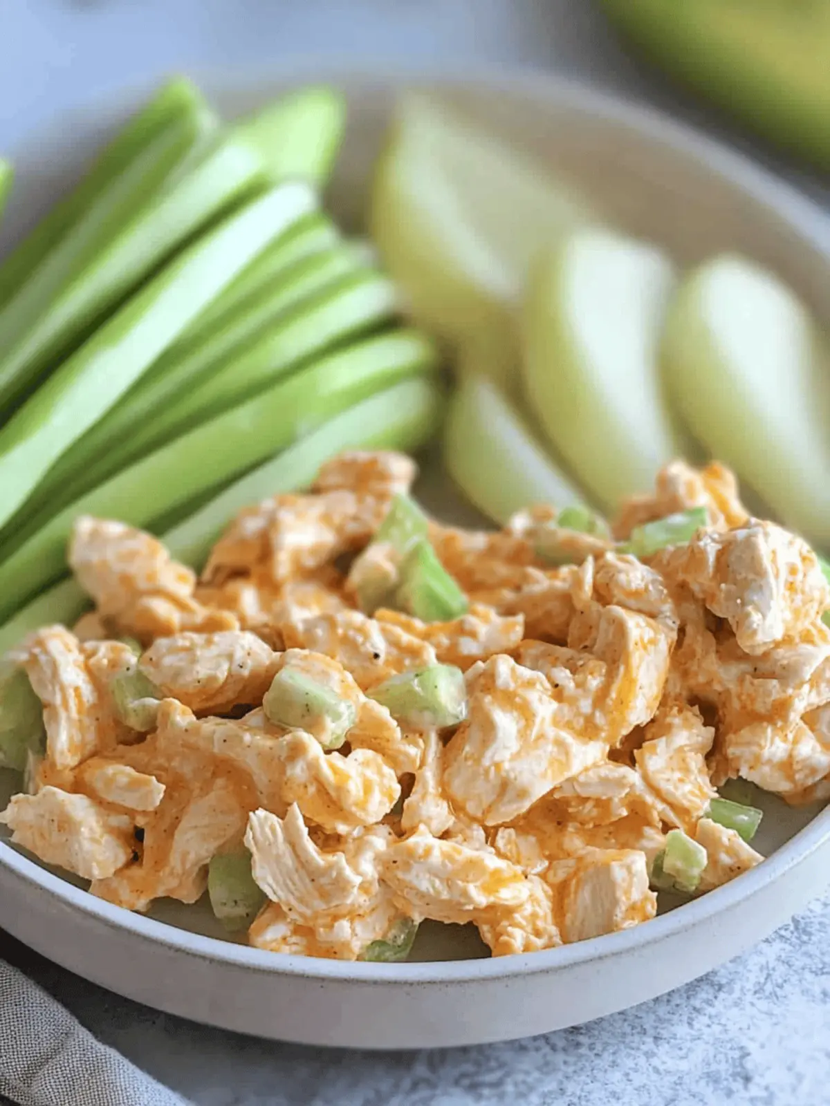 High Protein Buffalo Chicken Salad (Healthy, Easy)