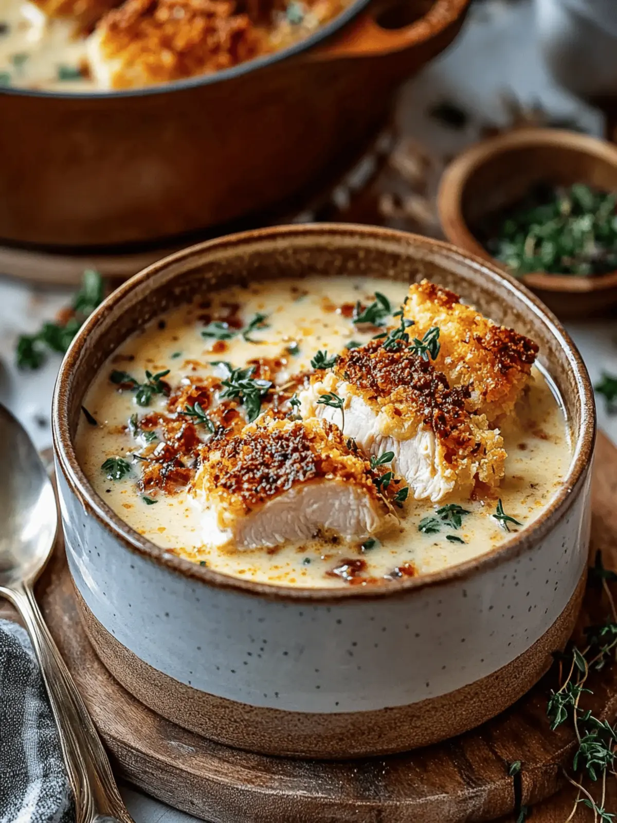 Easy Chicken Cordon Bleu Inspired Soup For Busy Weeknights