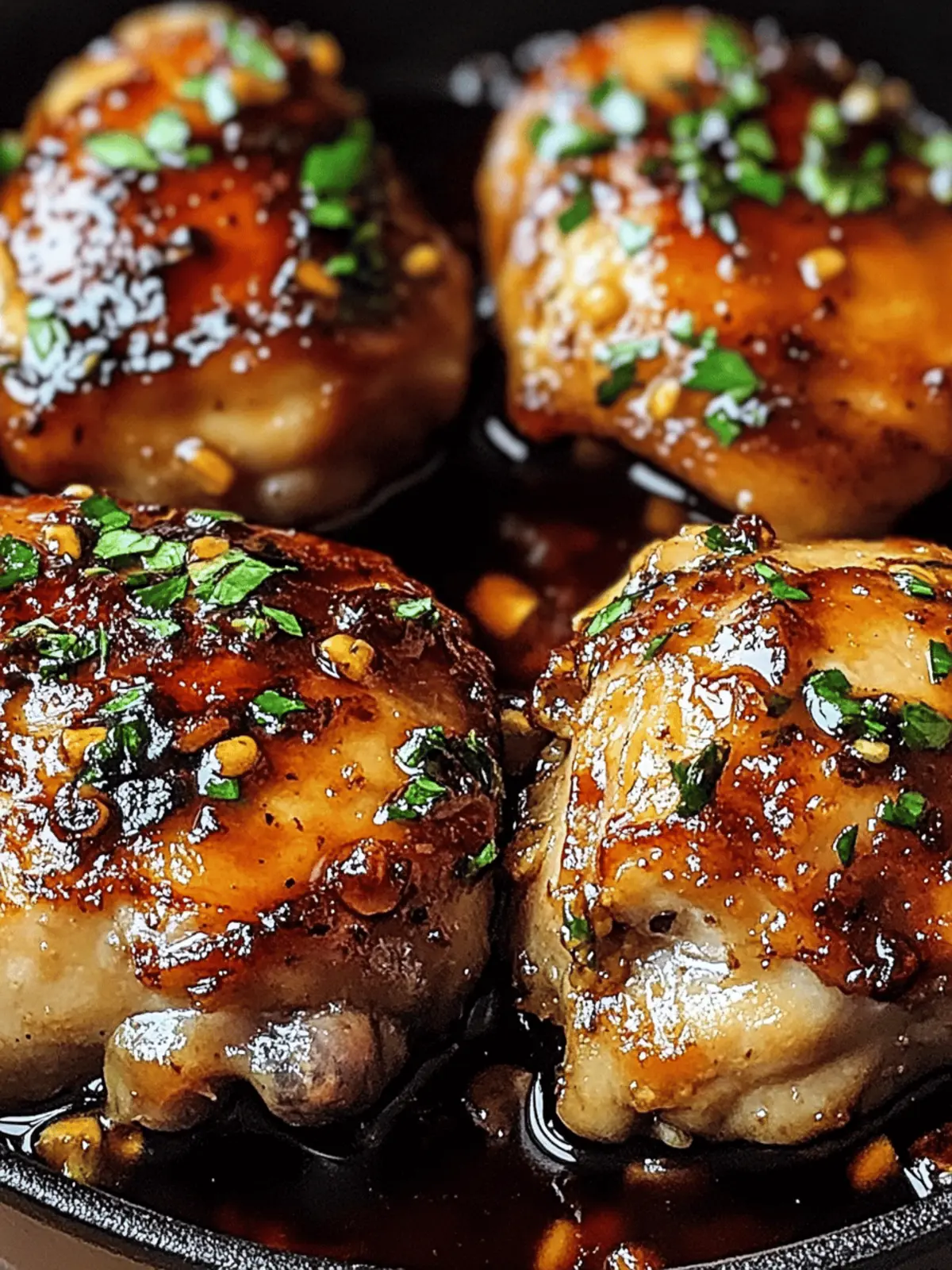Honey Garlic Chicken Thighs
