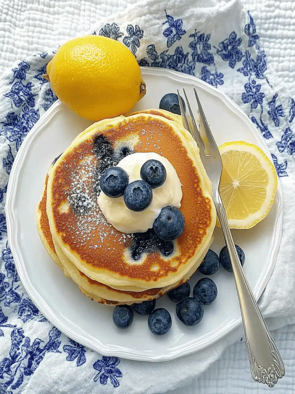 Lemon Blueberry Pancakes