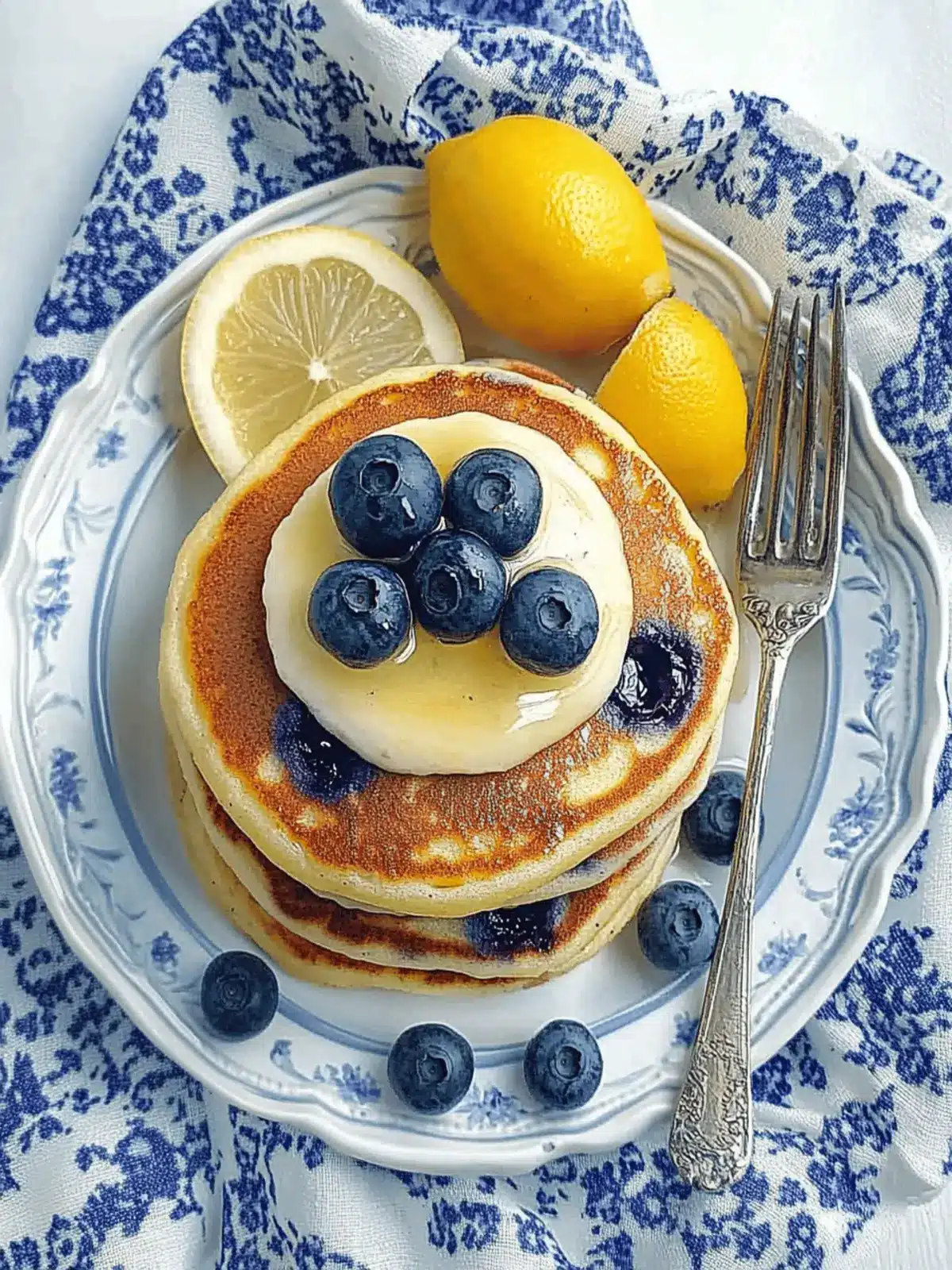 Lemon Blueberry Pancakes