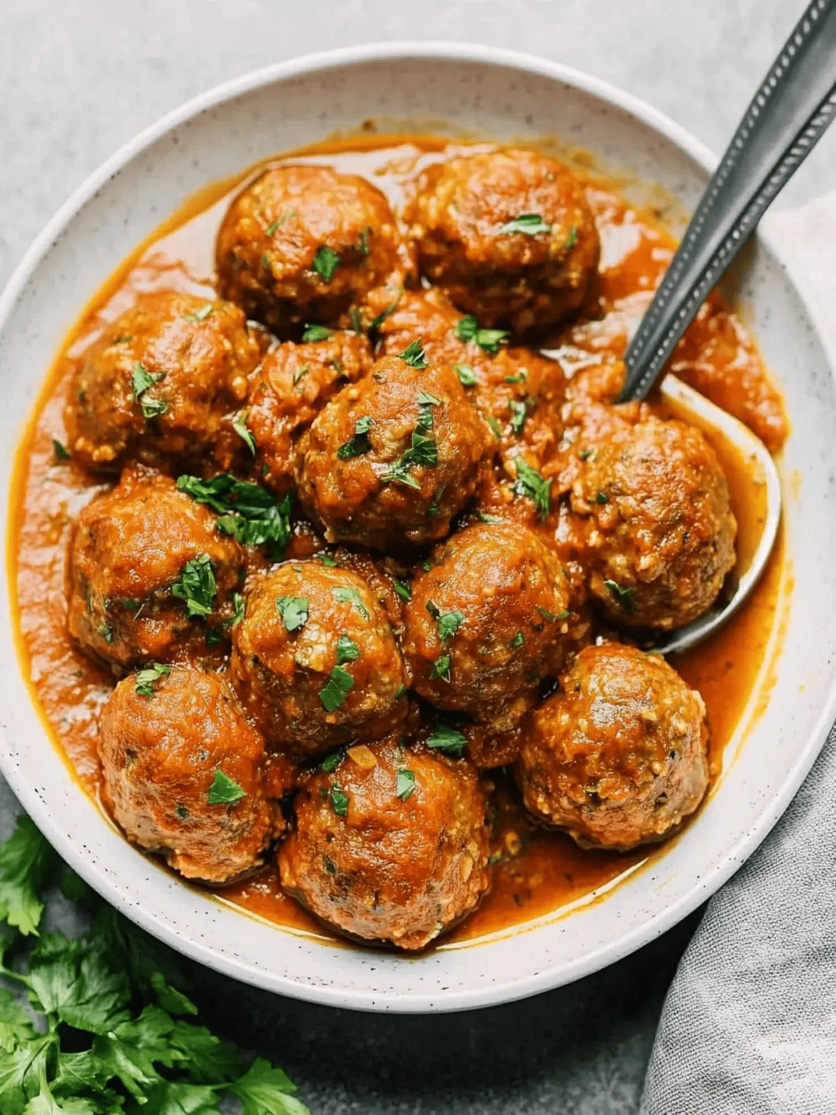 Healthy Italian Meatballs (No Bread Crumbs!)