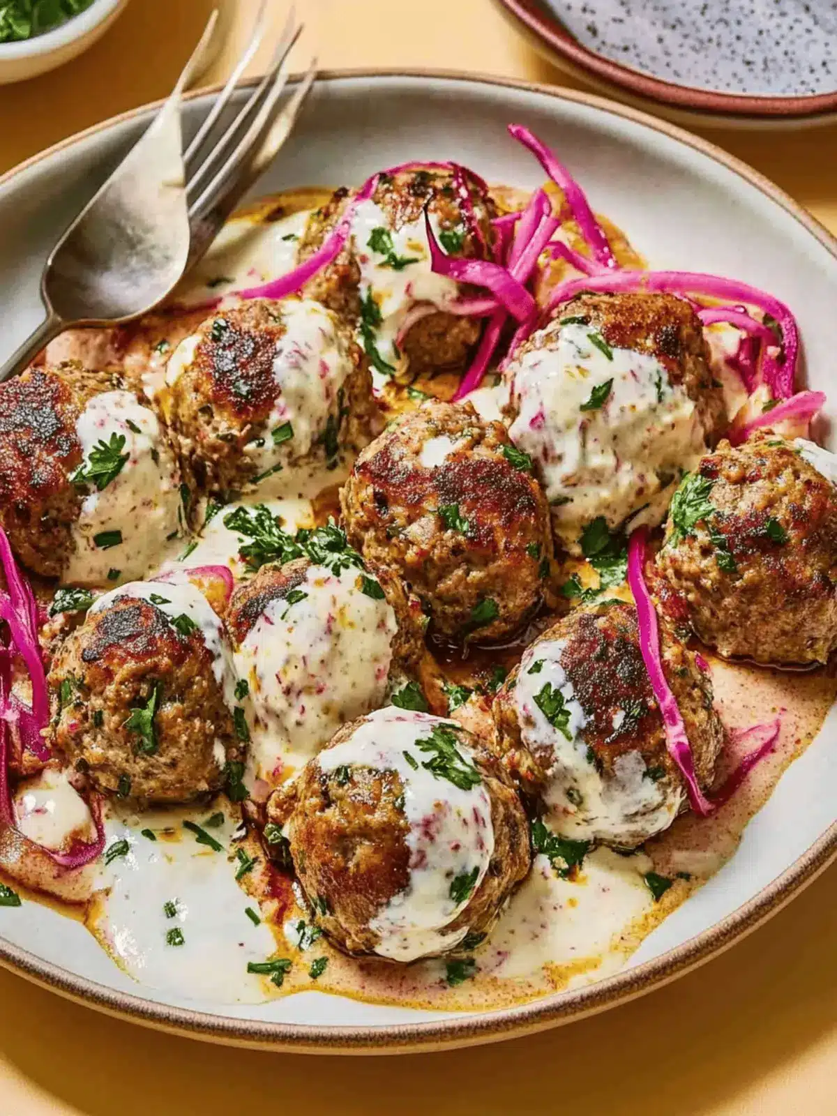 Turkish Meatballs in Yogurt Sauce