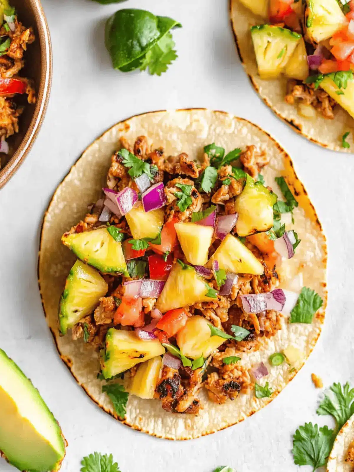 Pineapple Turkey Tacos