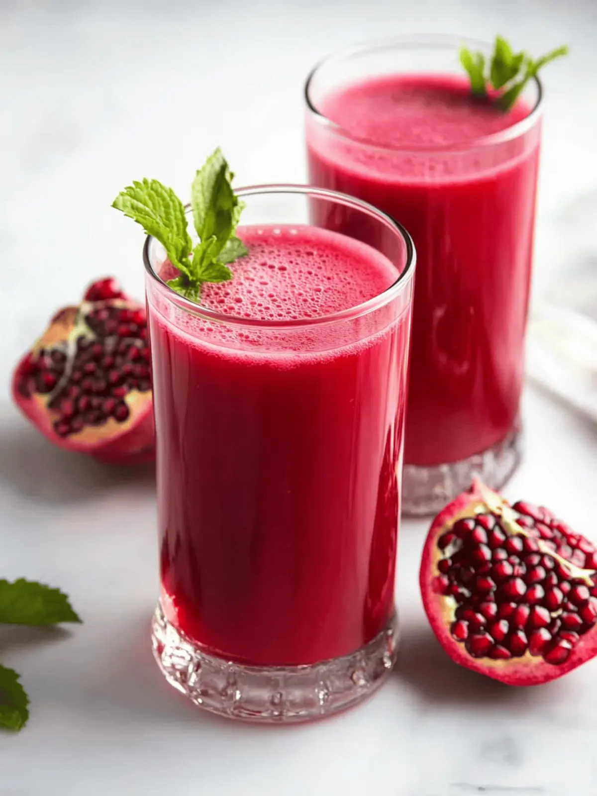 Homemade Pomegranate Juice