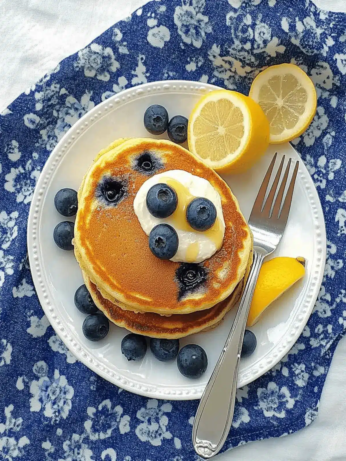 Lemon Blueberry Pancakes