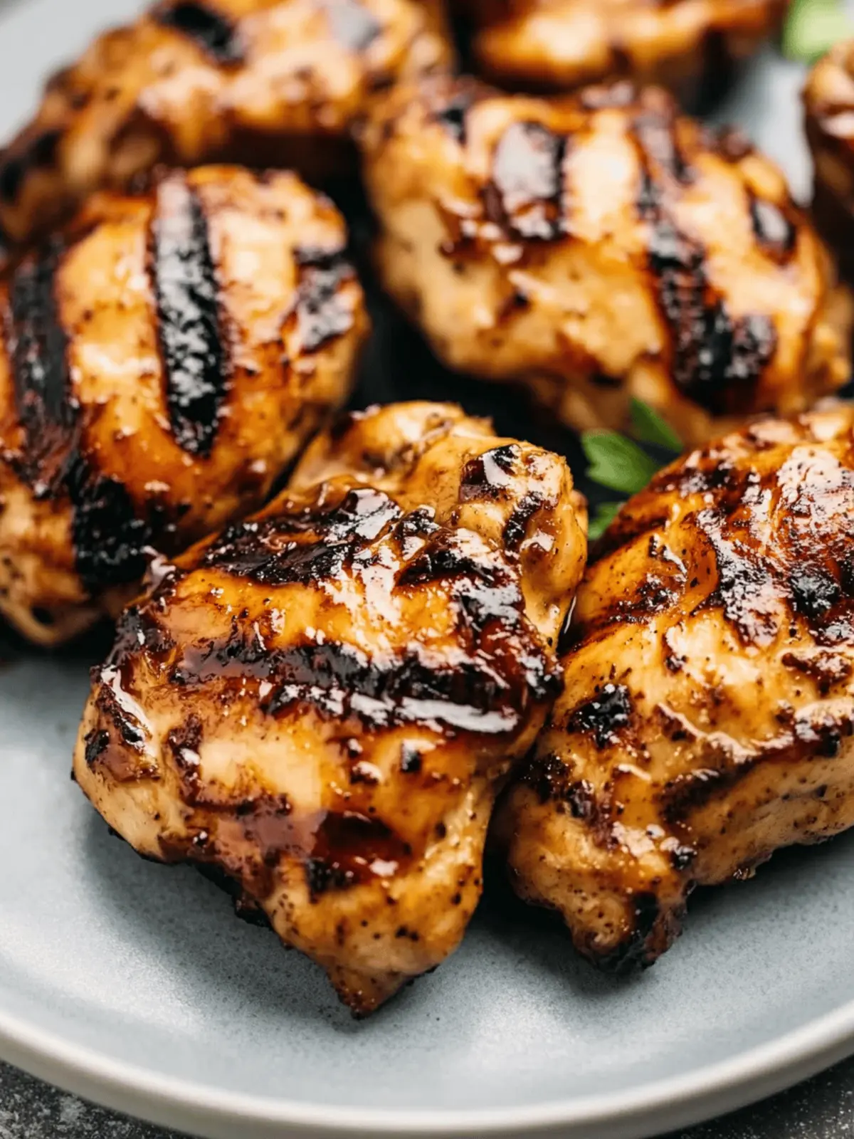 Grilled Balsamic Chicken Thighs