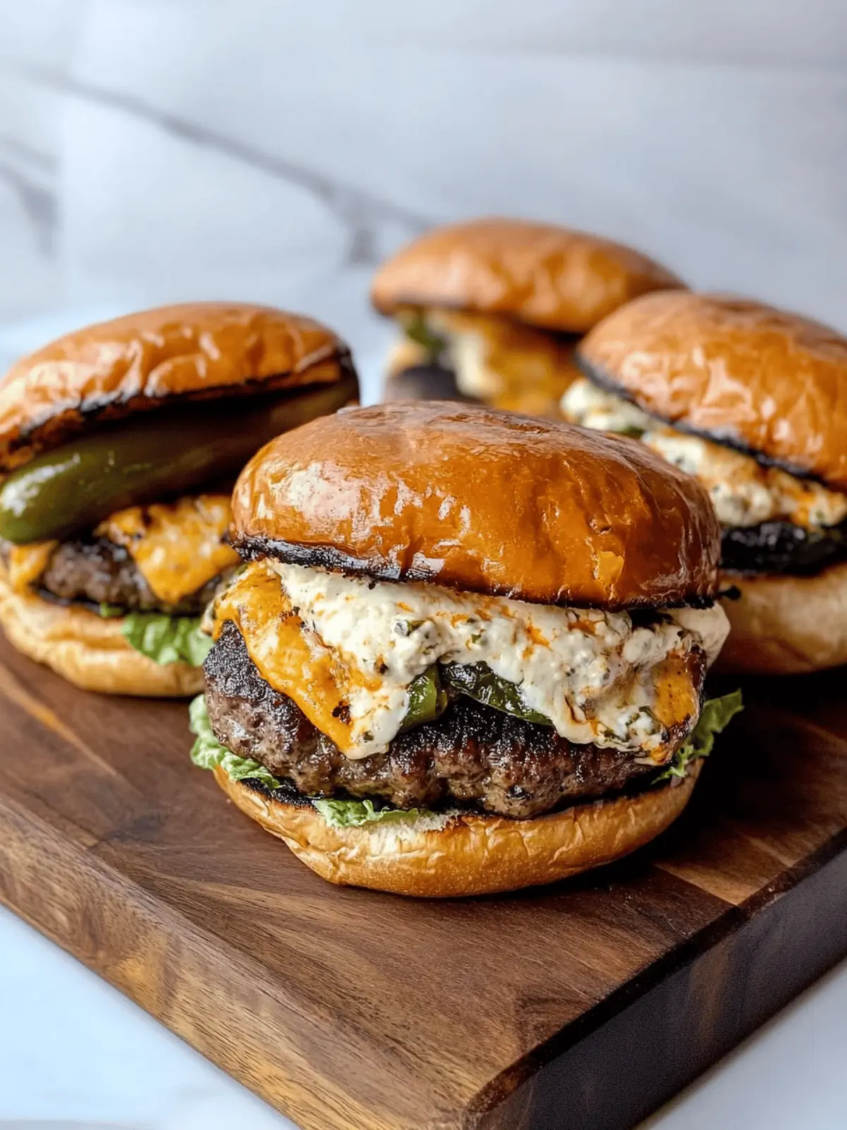Poblano Popper Burger Recipe