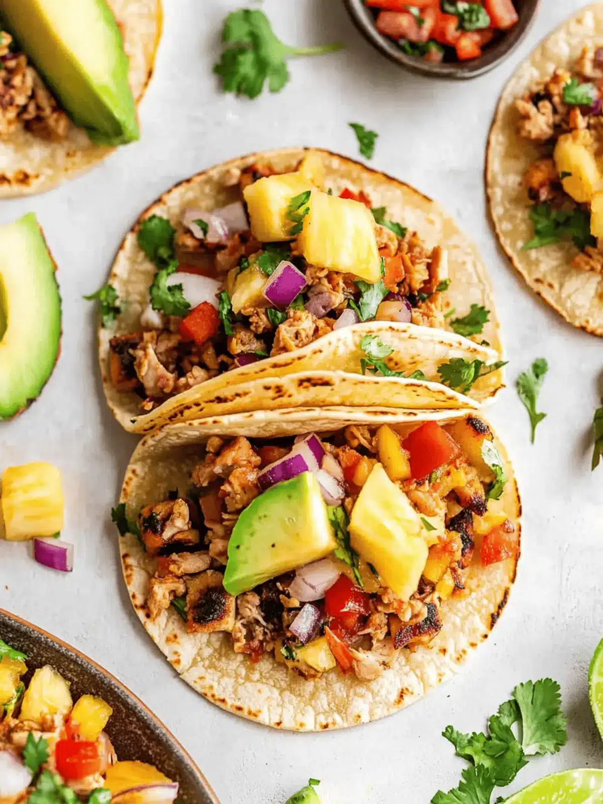 Pineapple Turkey Tacos