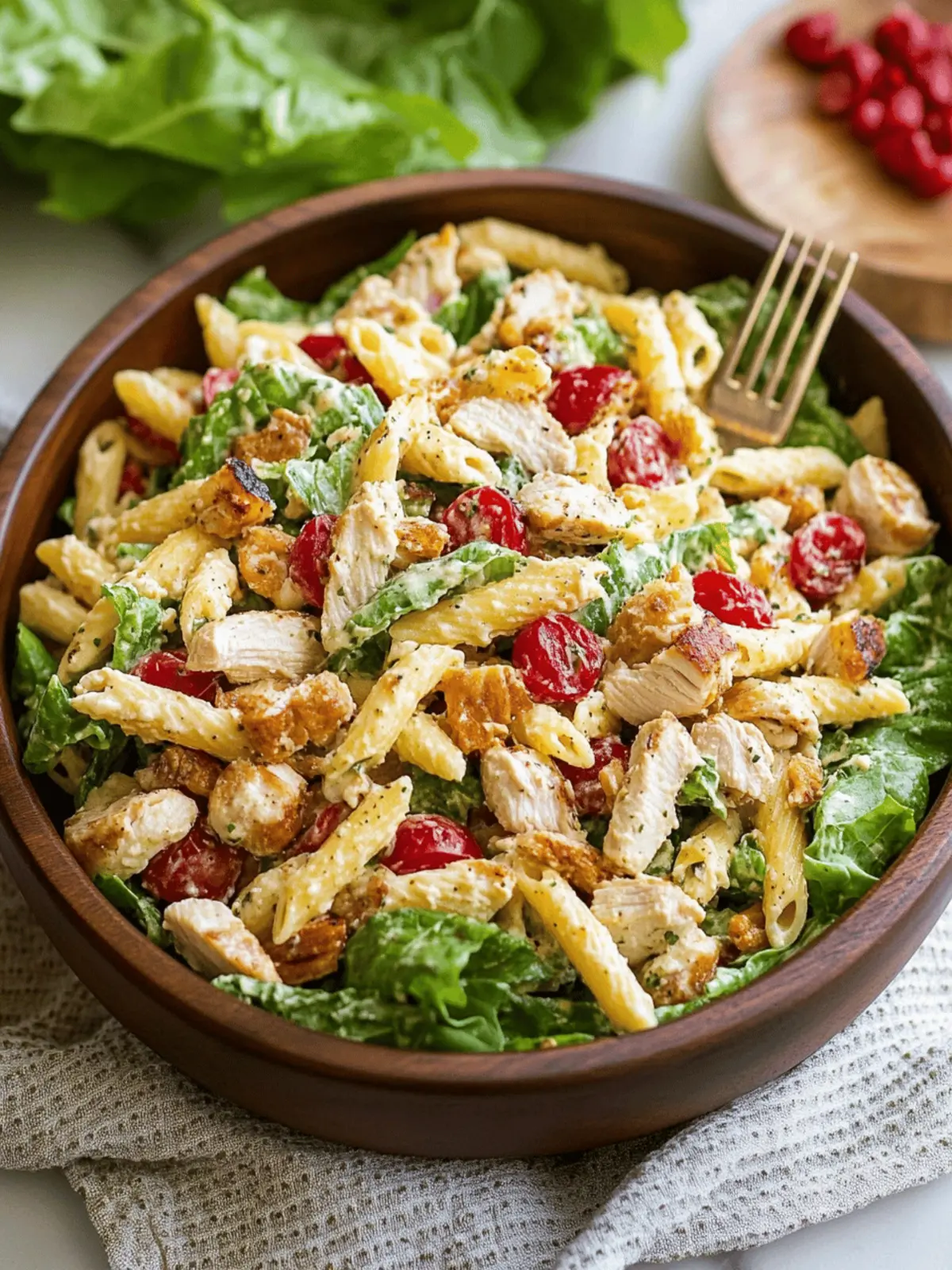 Chicken Caesar Pasta Salad