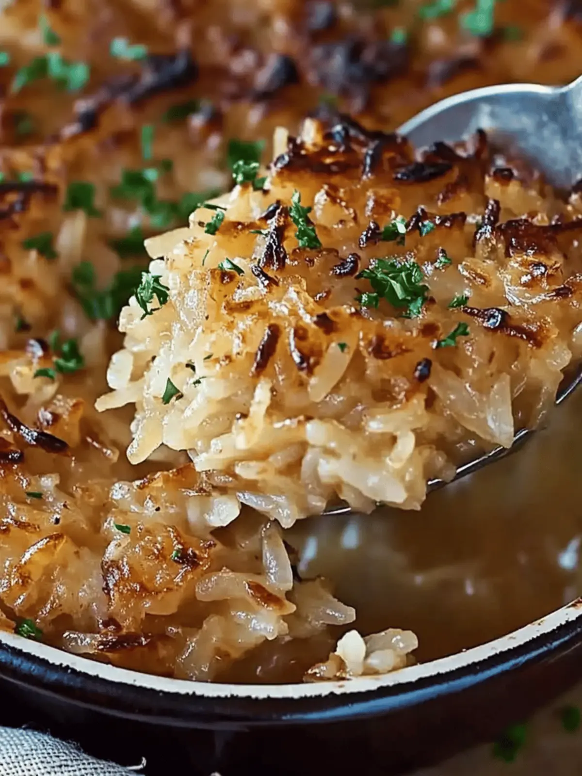 French Onion Soup Rice