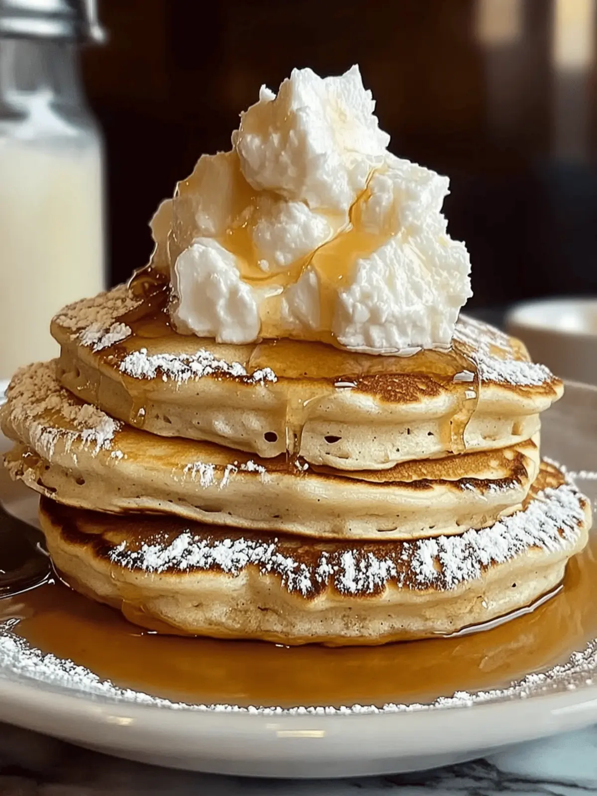 Sweet Coconut Cream Pancakes