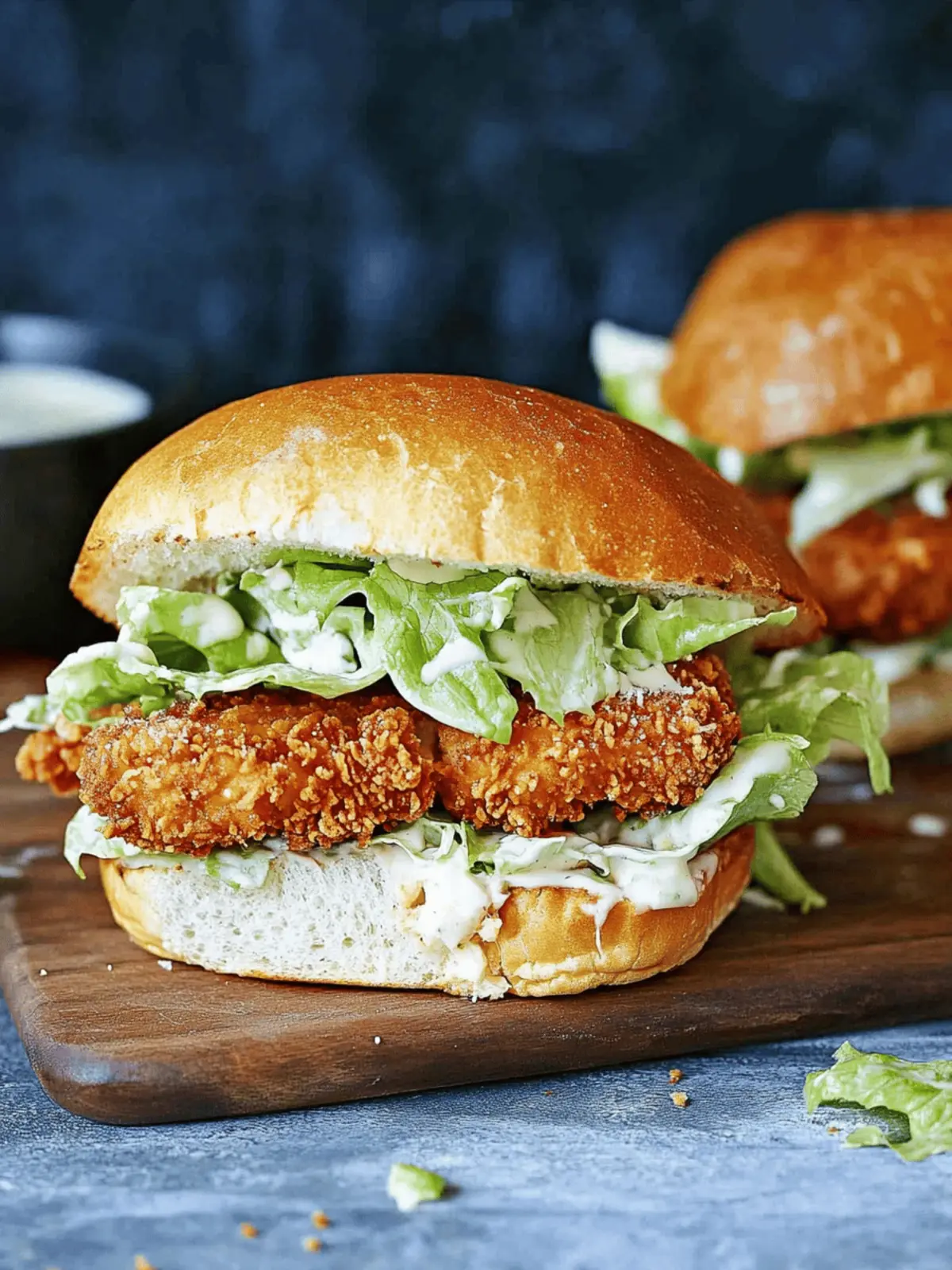 Crispy Chicken Caesar Sandwich