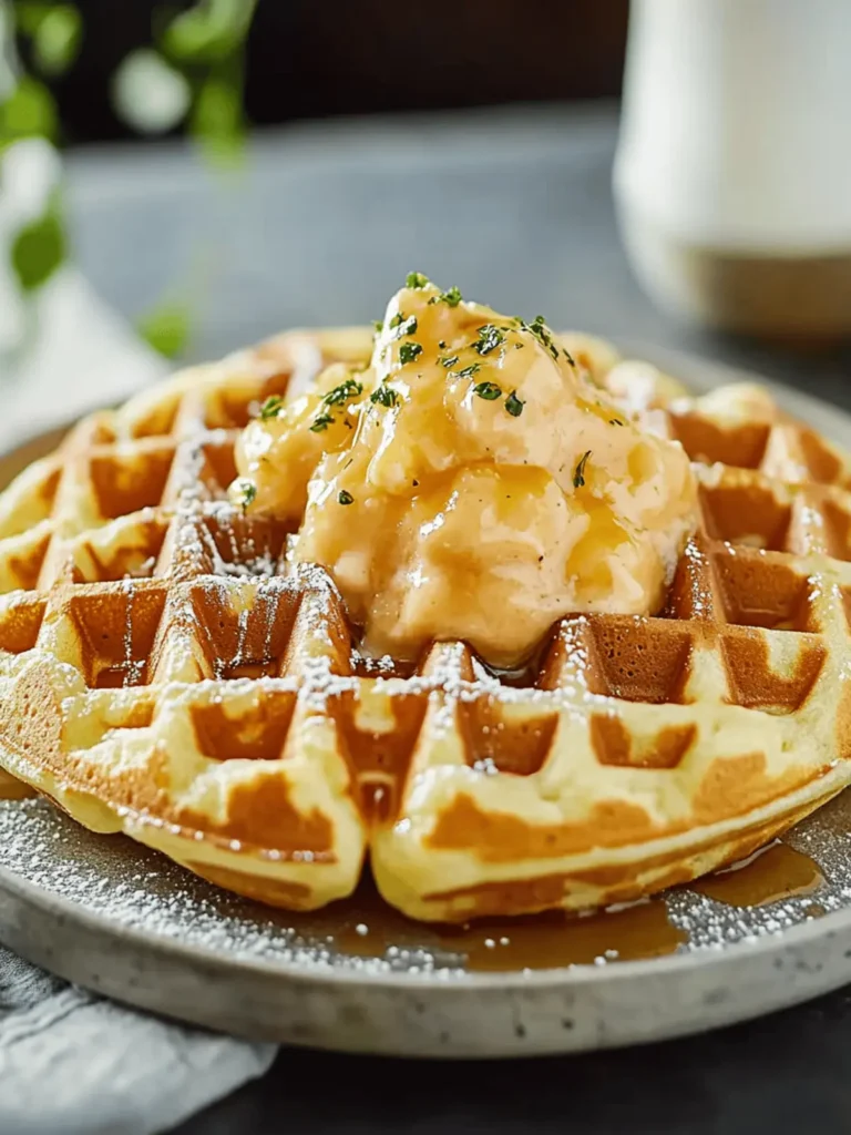Cheesy Garlic Waffles: A Savory Twist