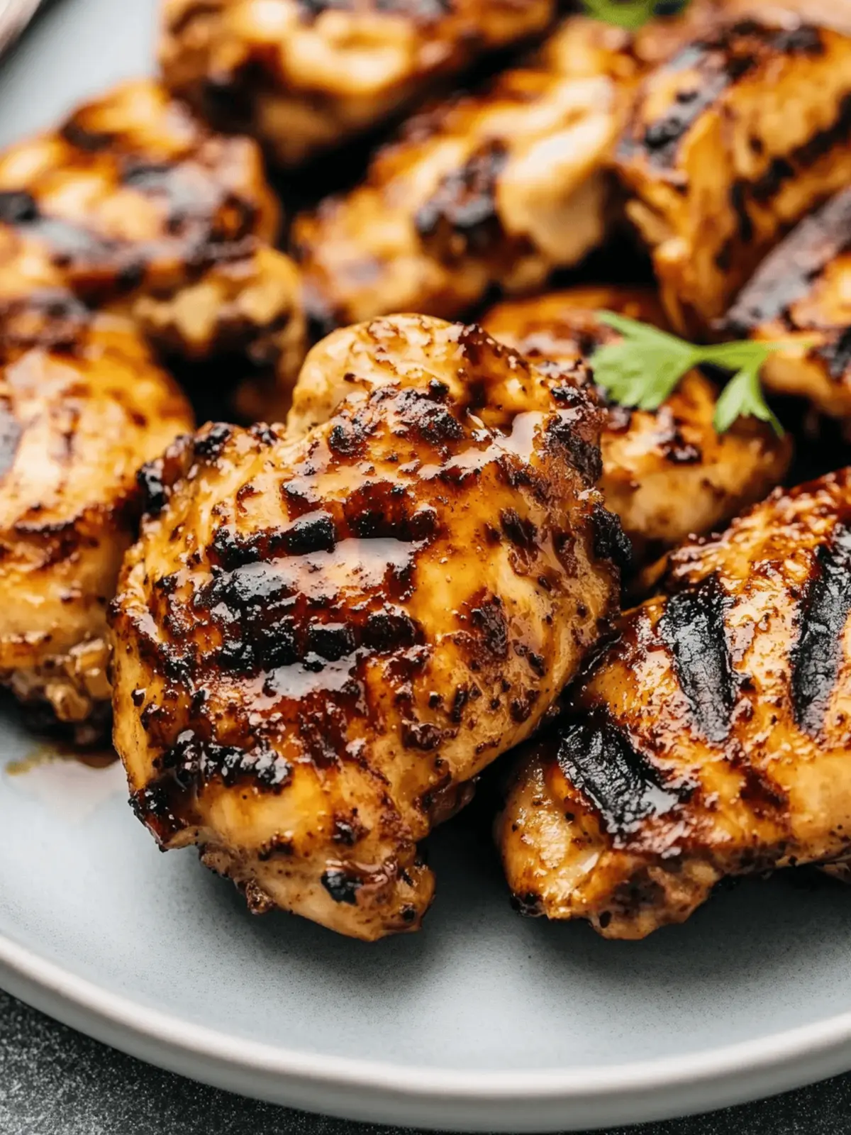 Grilled Balsamic Chicken Thighs