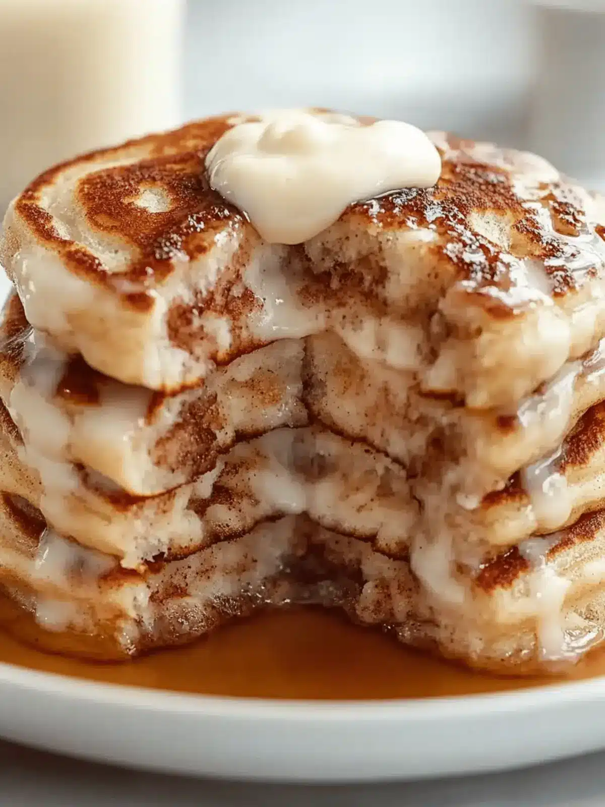 Cinnamon Roll Pancakes Recipe