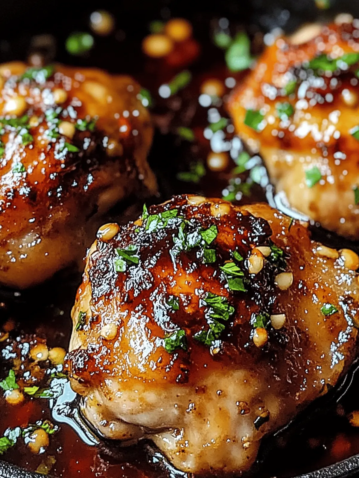 Honey Garlic Chicken Thighs