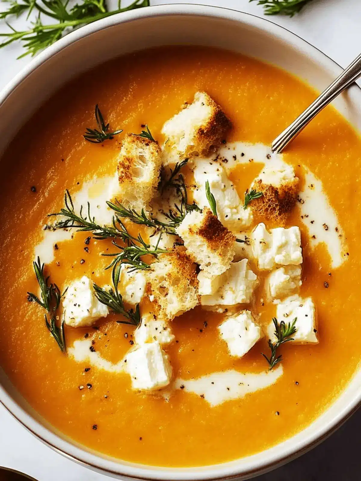 Baked Feta Soup