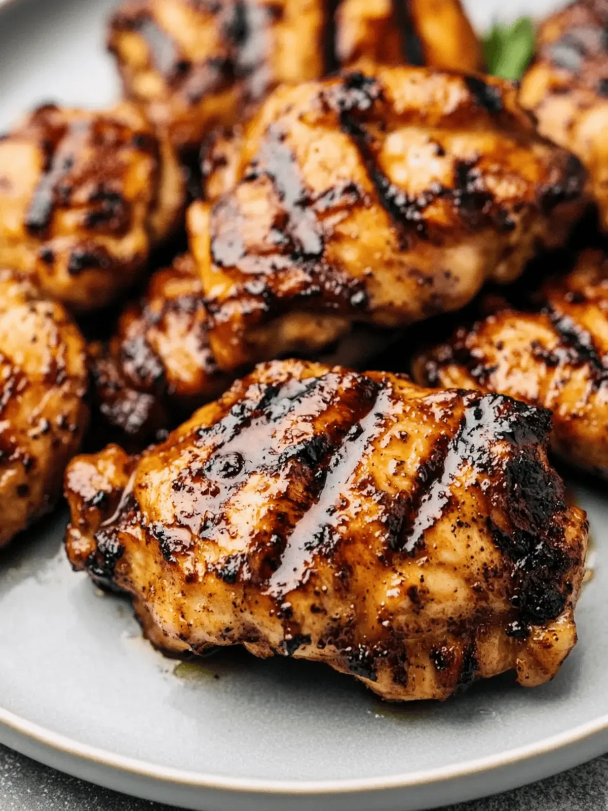 Grilled Balsamic Chicken Thighs