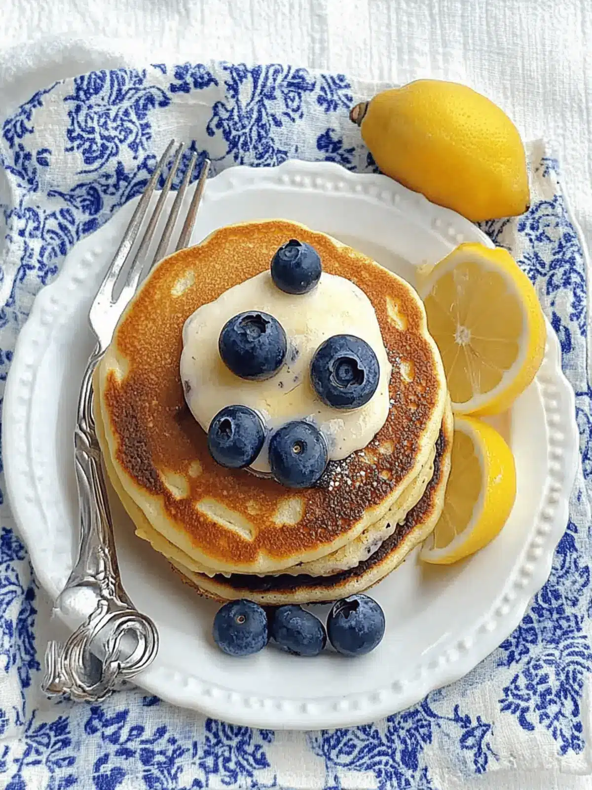 Lemon Blueberry Pancakes