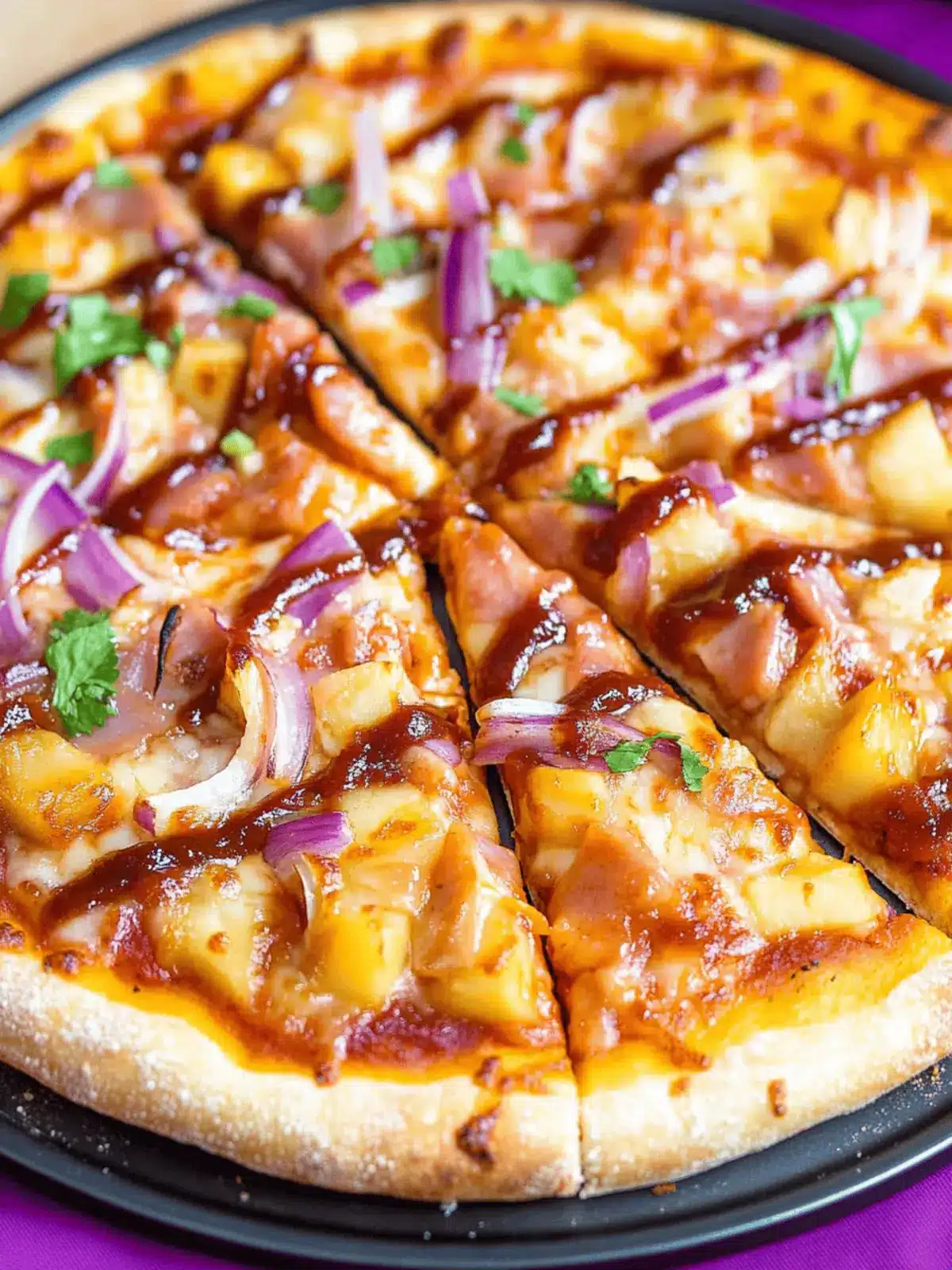 Hawaiian BBQ Pizza