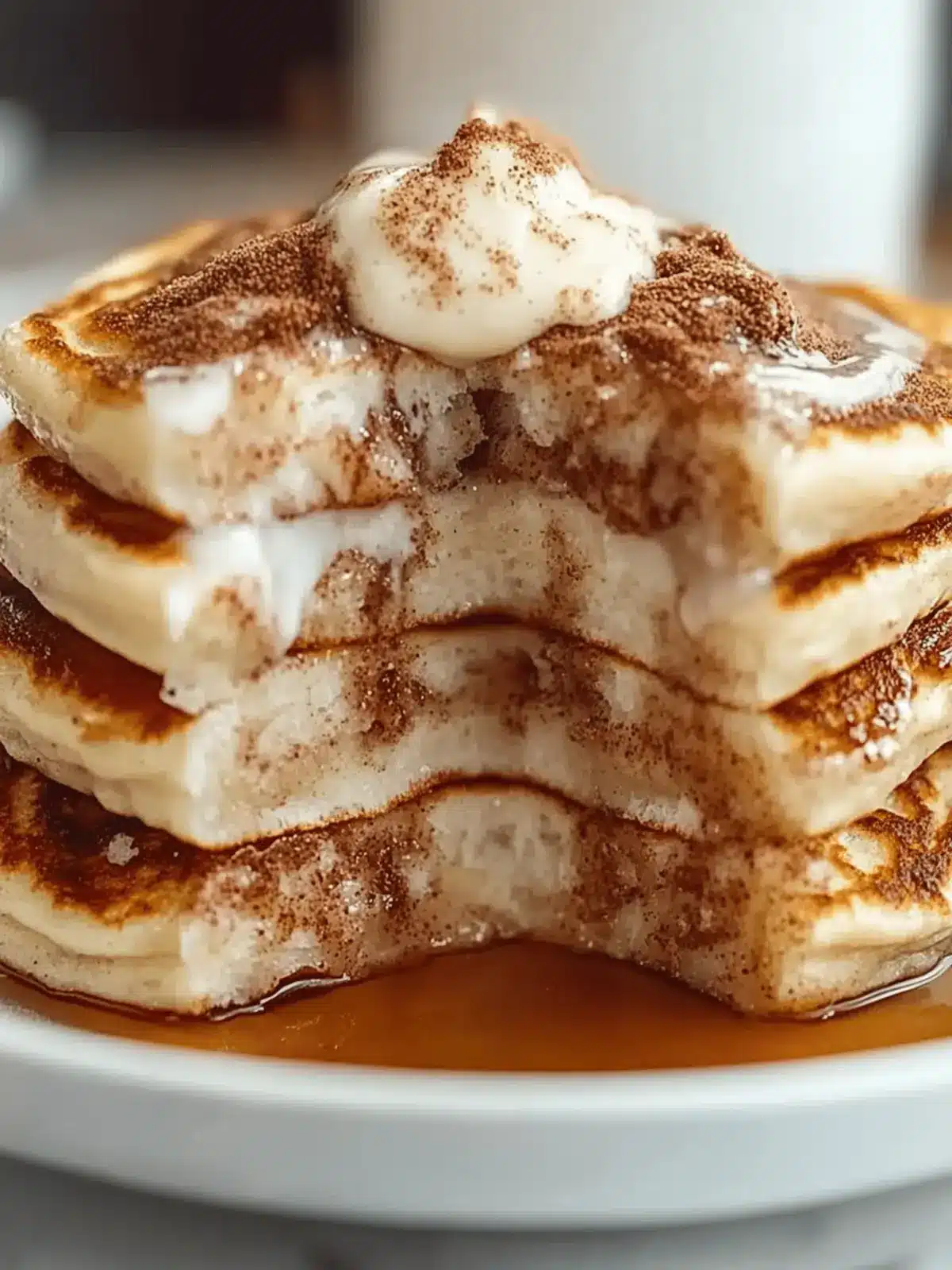 Cinnamon Roll Pancakes Recipe