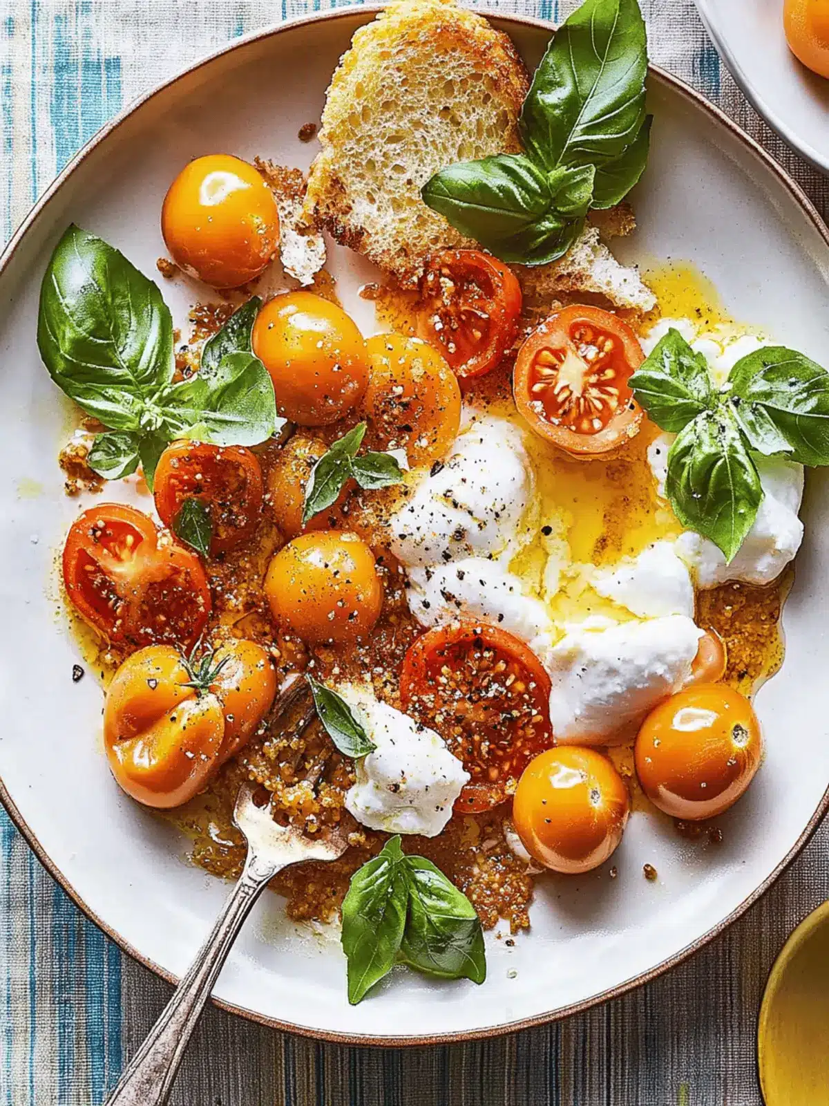 Sun Gold Tomato Caprese with Burrata