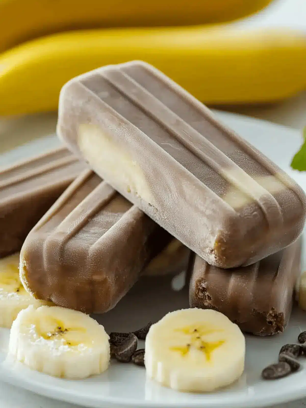 Banana Fudge Popsicles