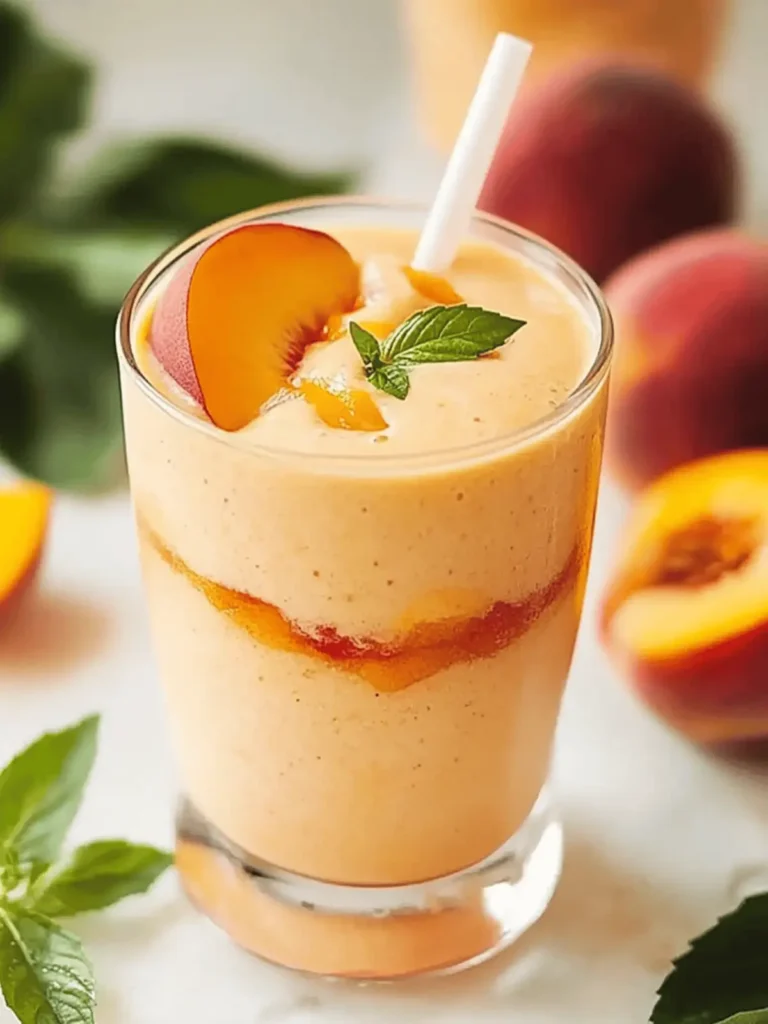 Taste Of Summer Peach Smoothie Recipe